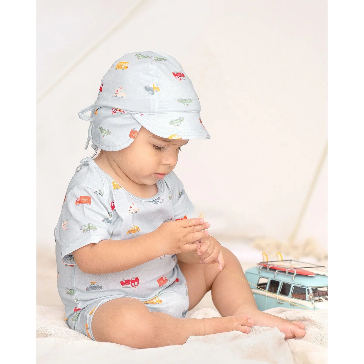 Toshi Onesie S/S Classic Working Wheels  Size 00