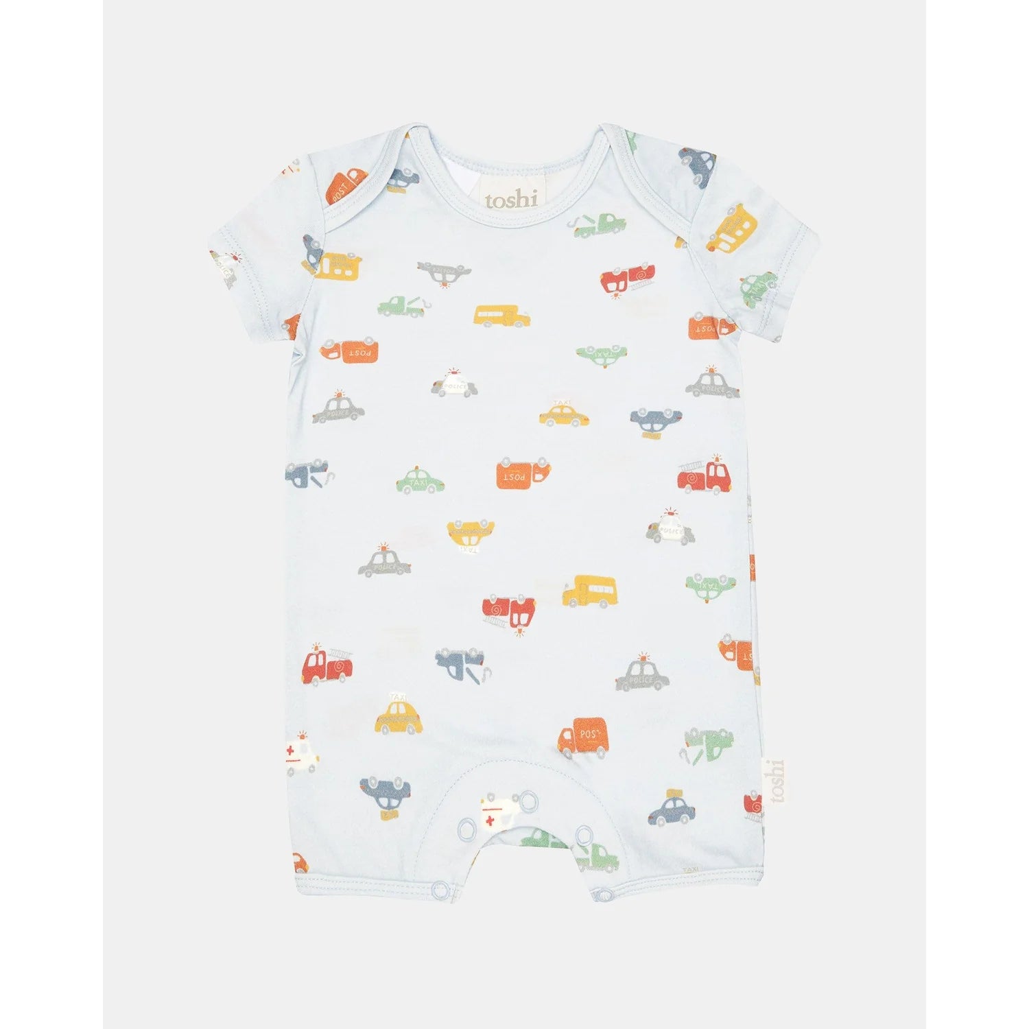 Toshi Onesie S/S Classic Working Wheels  Size 00