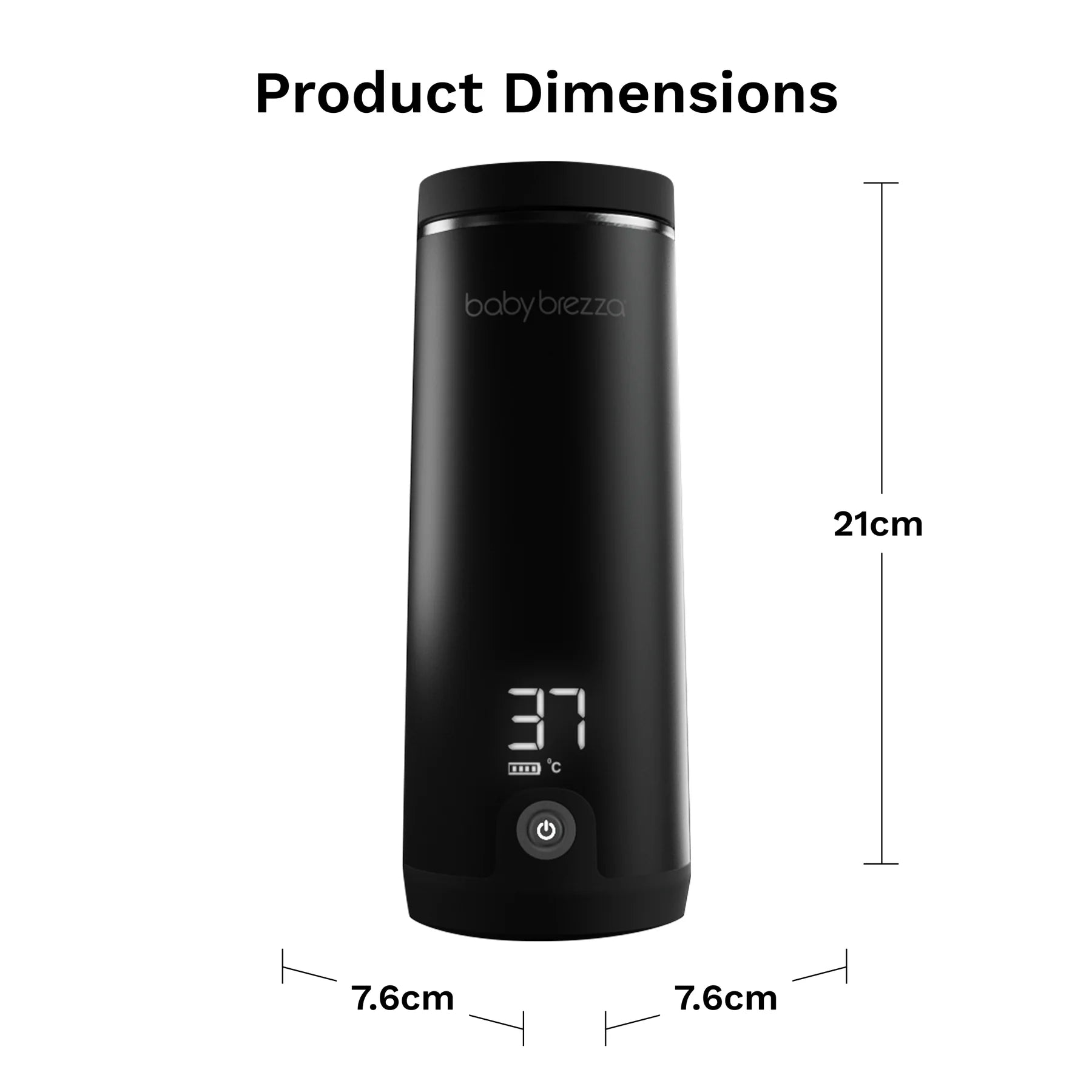 Baby Brezza Superfast Portable Bottle Warmer - Black 