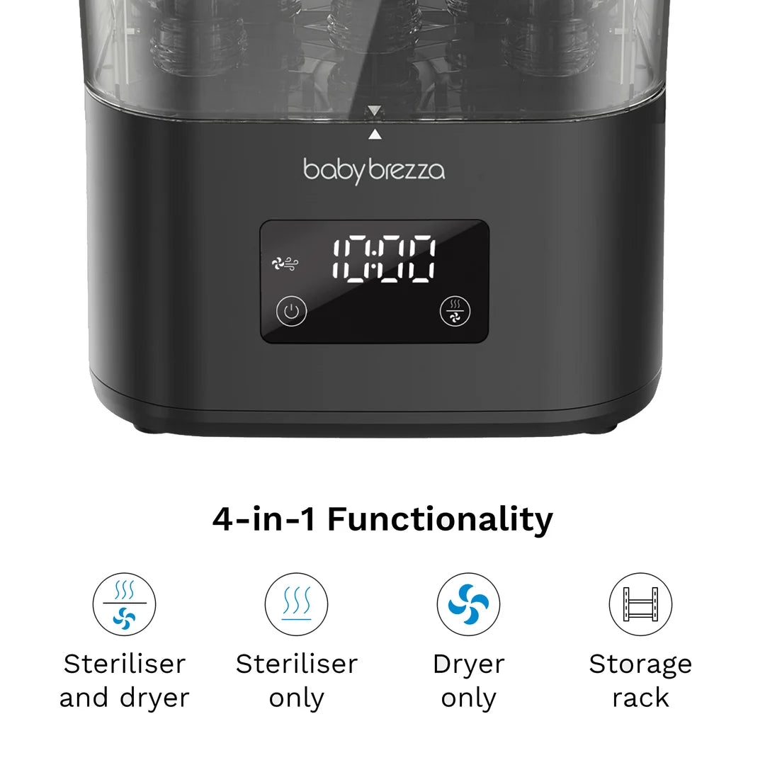 Baby Brezza SuperQuick Sterilizer Dryer - Black
