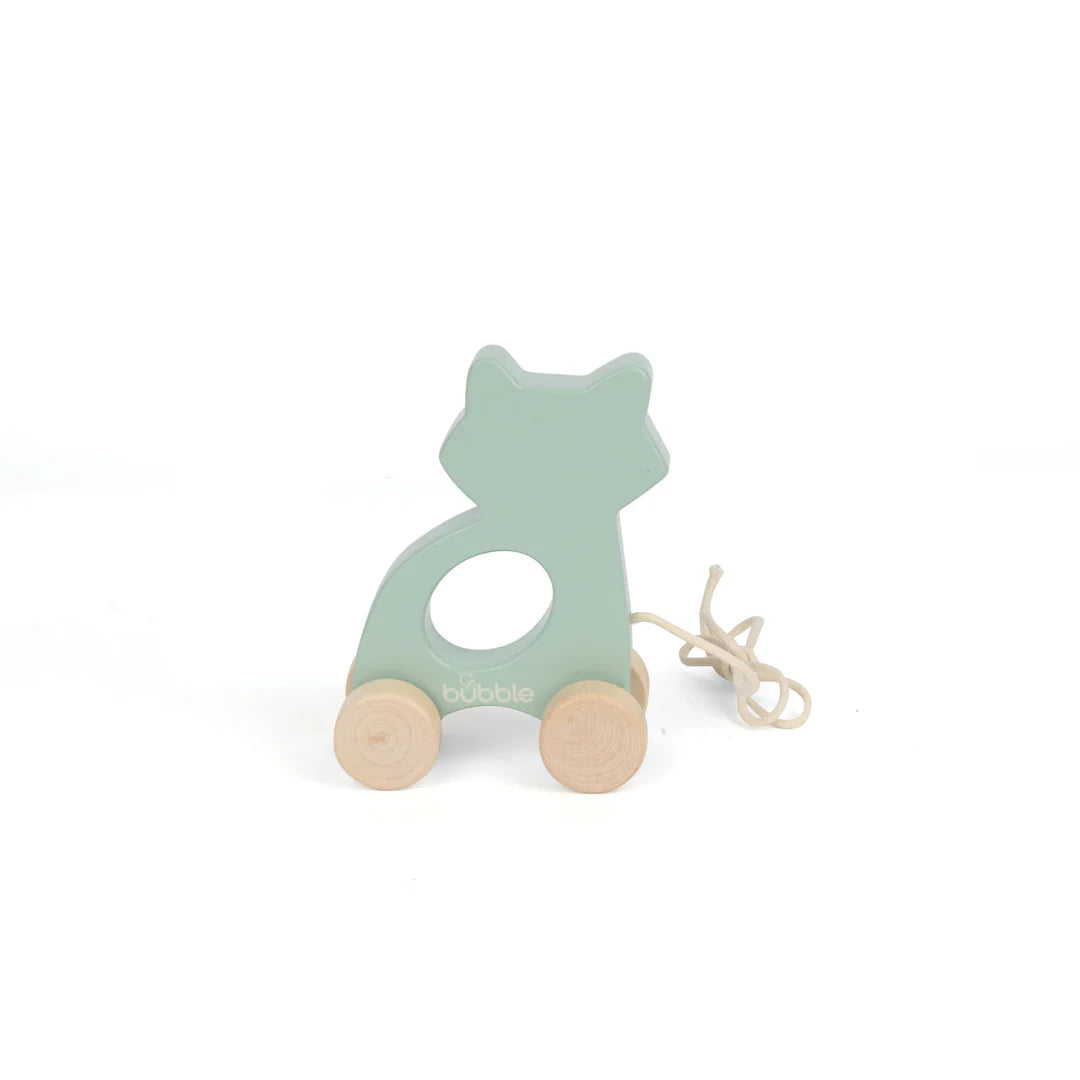 Bubble Wooden Raccoon Pull Along Toy | ETA Early SEP