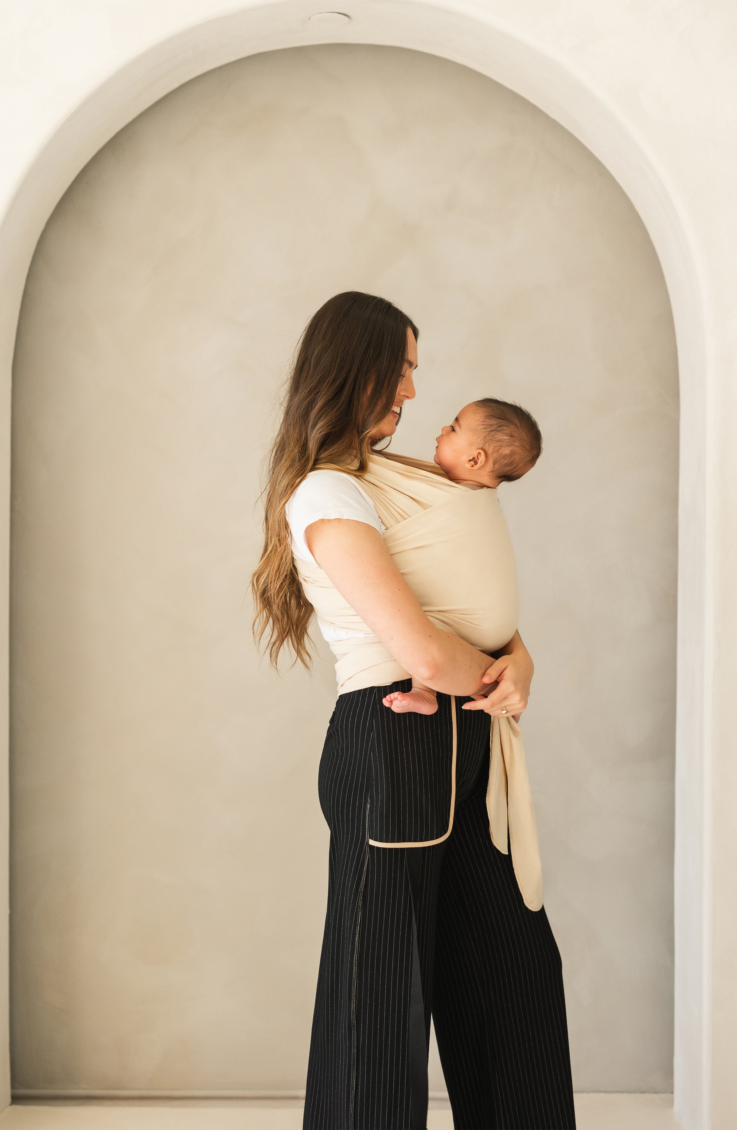 MOBY Classic Wrap Baby Carrier - Sand Dollar