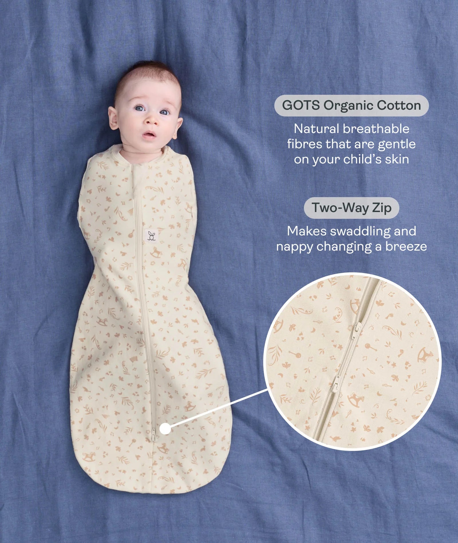 Ergopouch Cocoon Swaddle Bag 1.0 TOG-Lullaby