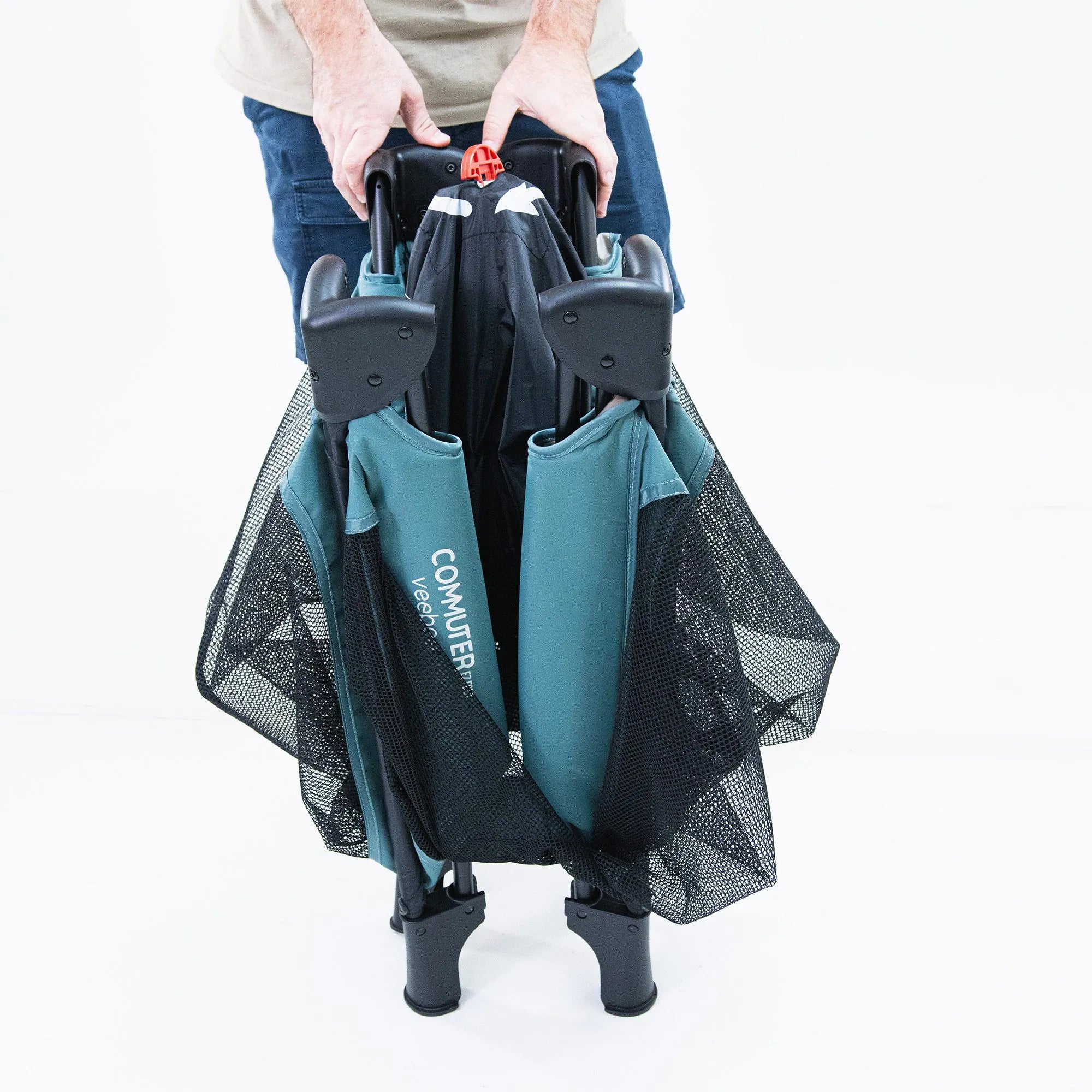 Valco baby EZ Fold Commuter Portacot Teal 