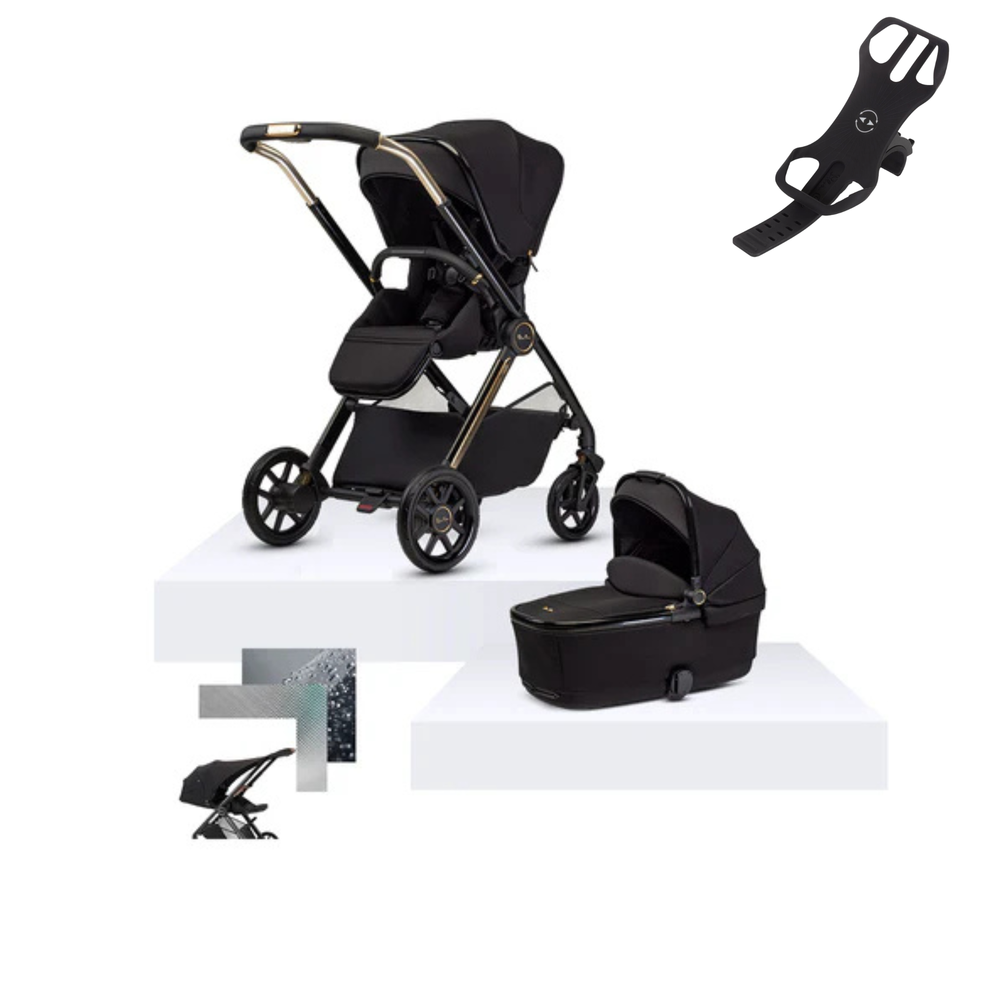 Silvercross Reef 2 Special Espresso Carrycot (6 Piece) | FREE Phone Holder | ETA End April 