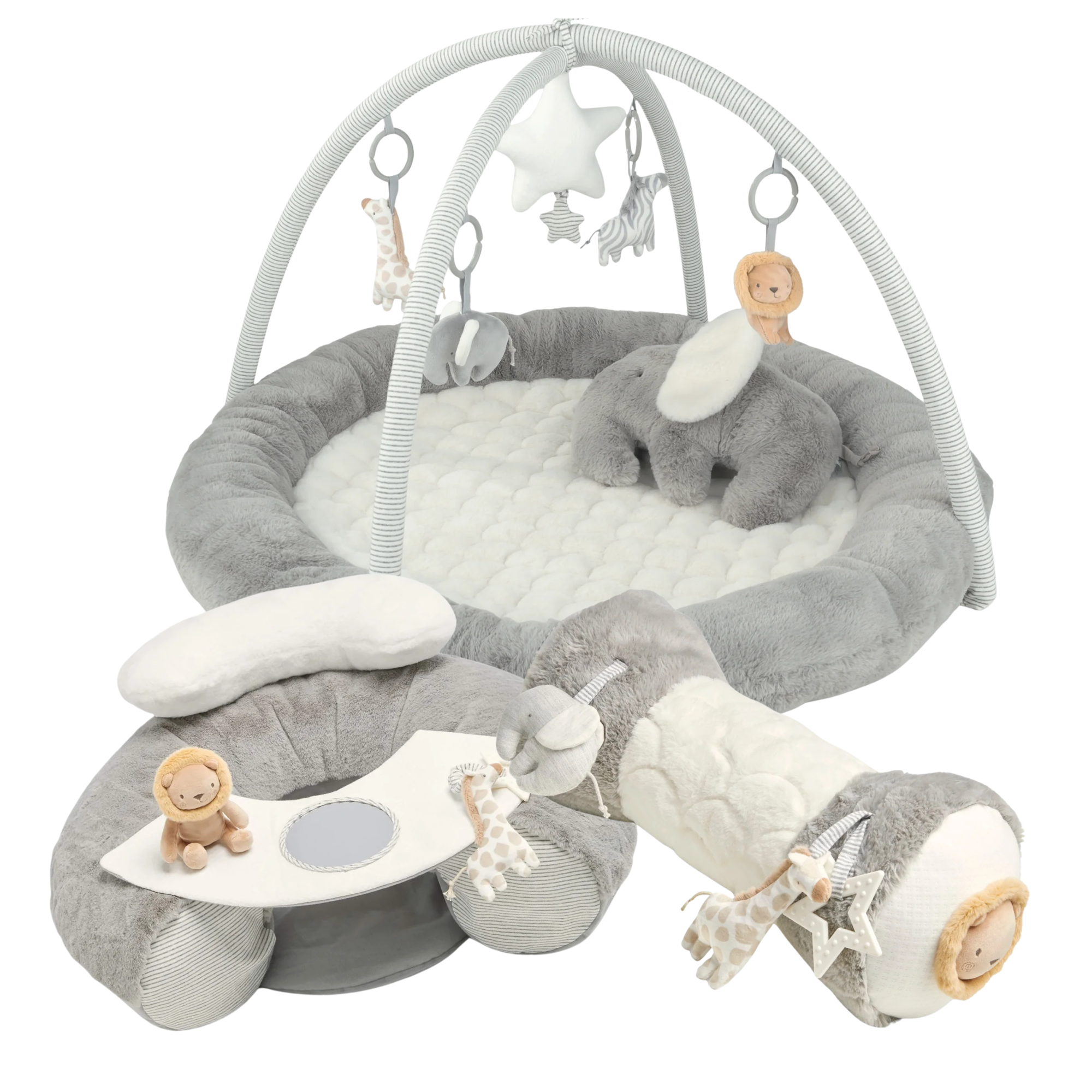 Mamas & Papas Playmat Bundle (3 Pieces) - Welcome to the World Grey 