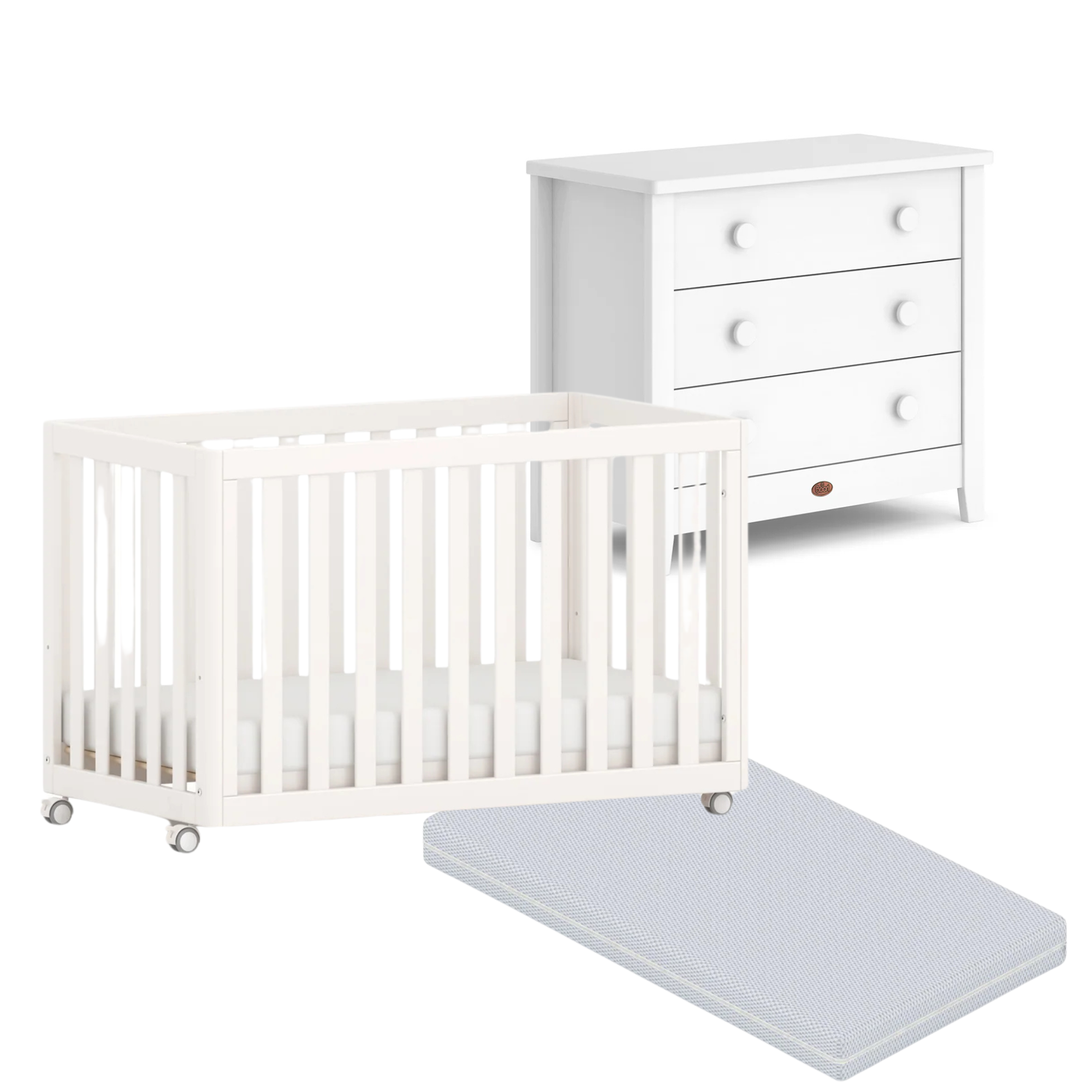 Boori Turin Compact Cot 3 PC Complete Package