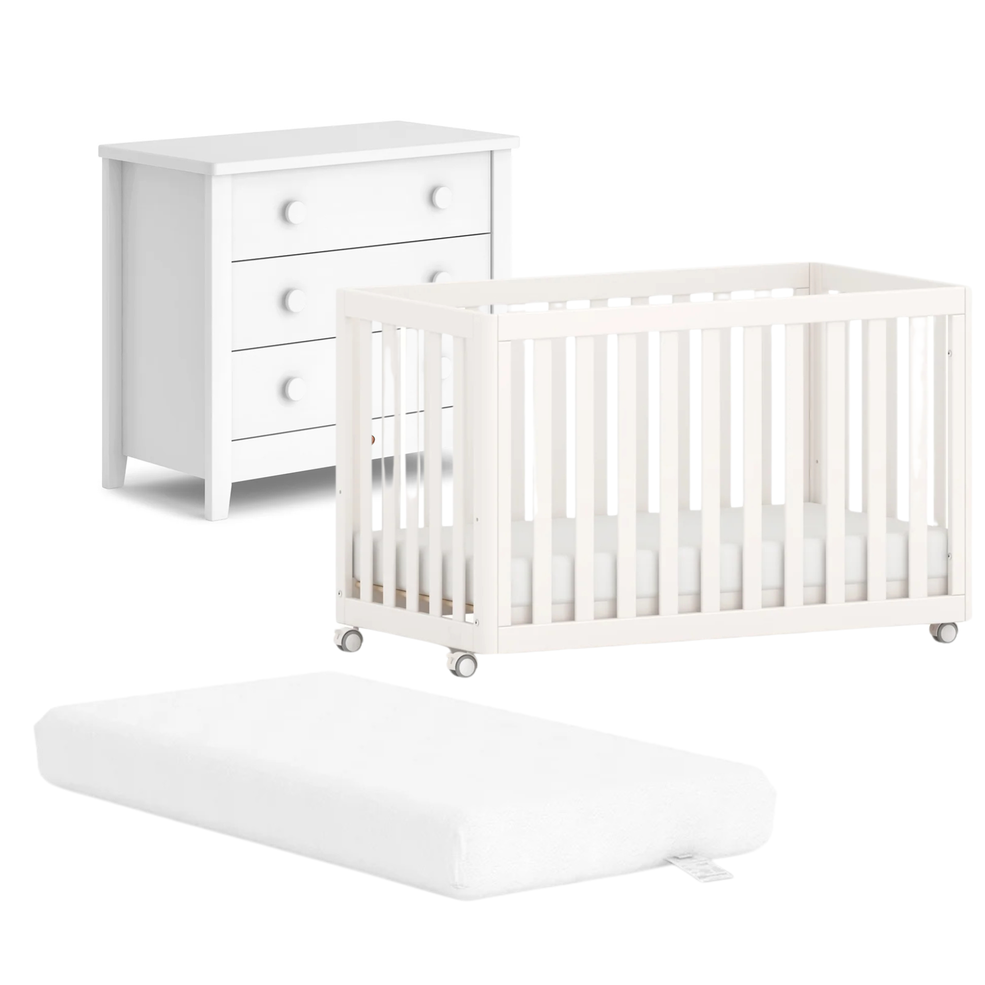 Boori Turin Compact Cot 3 PC Complete Package