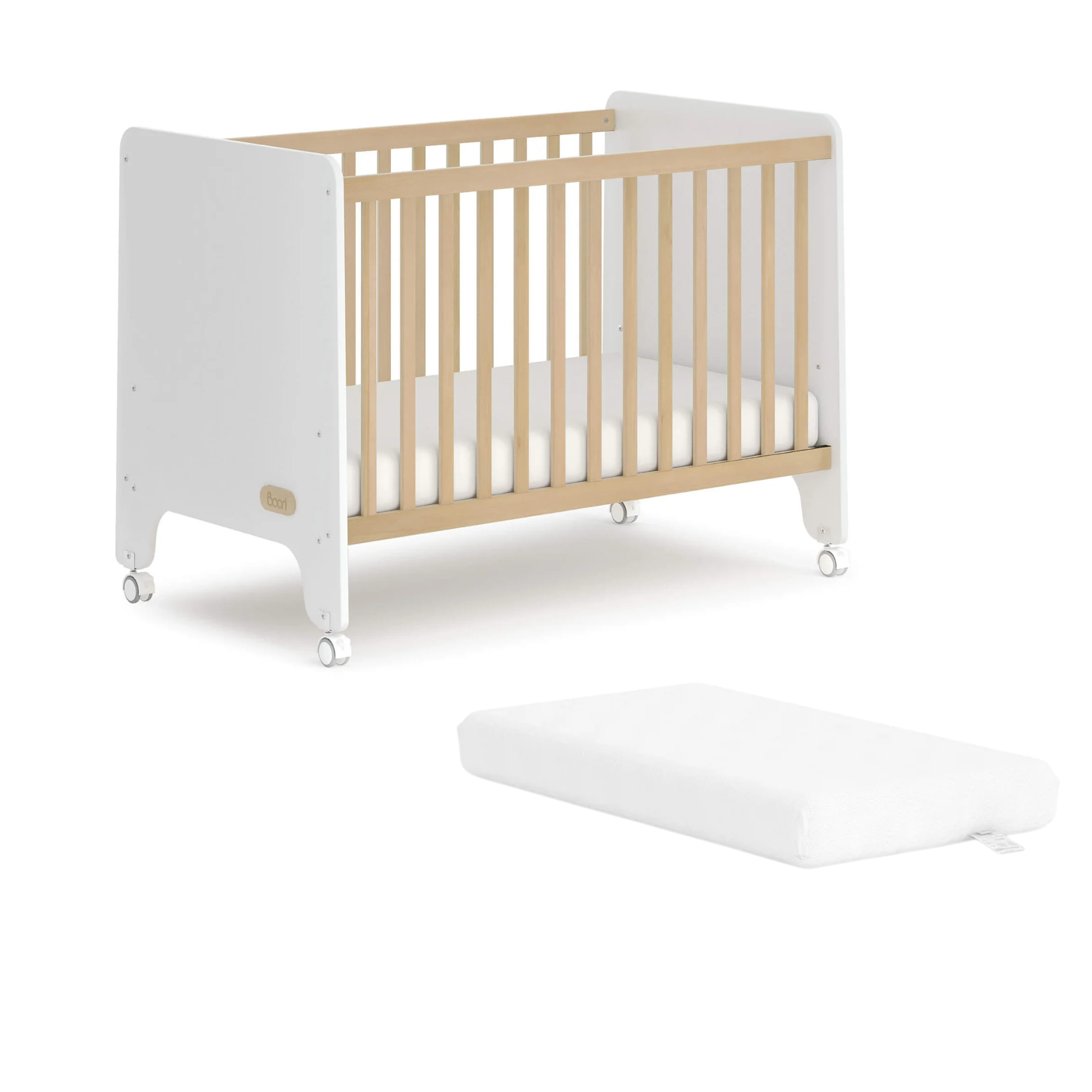 Boori Natty Compact Cot  | Barley and Almond