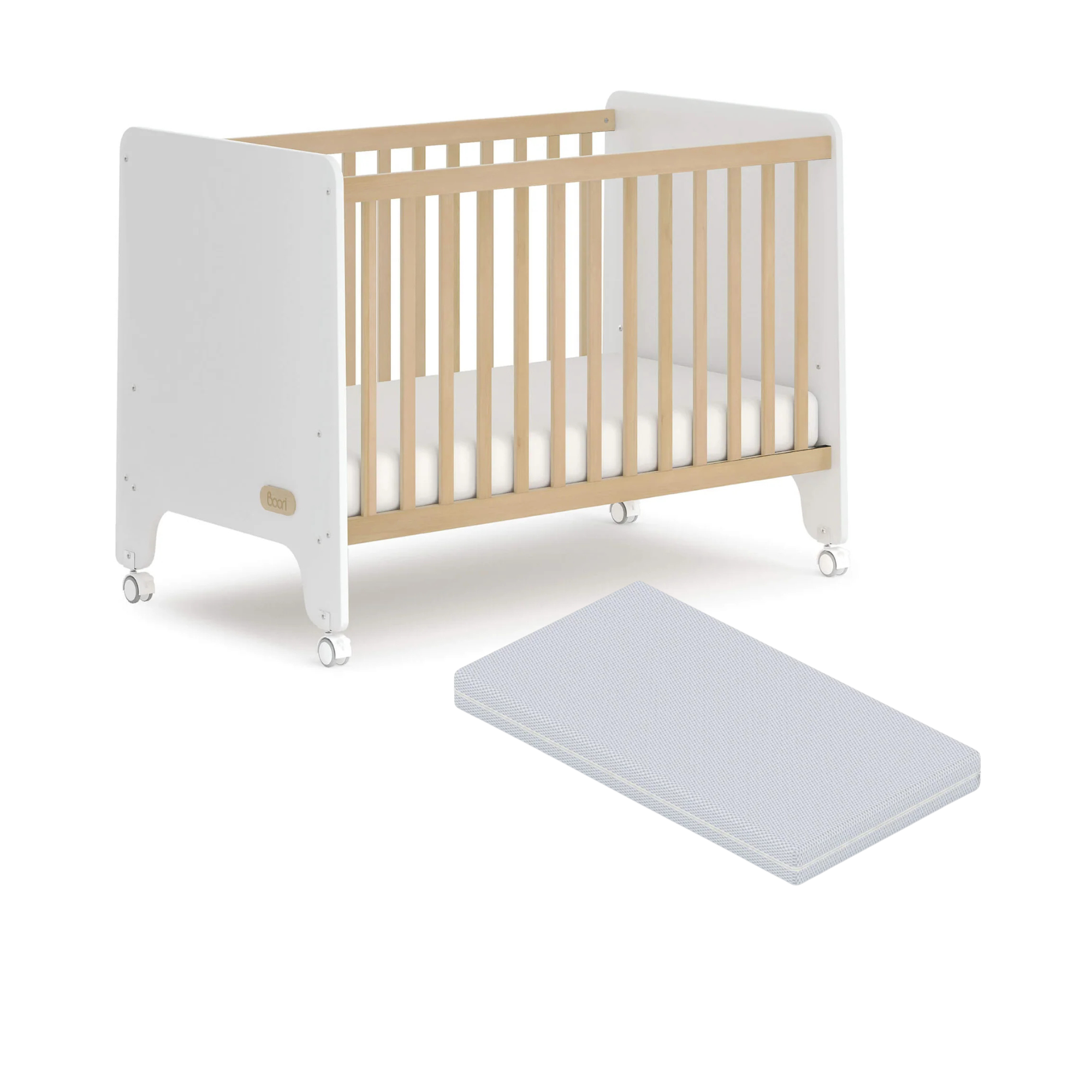 Boori Natty Compact Cot  | Barley and Almond