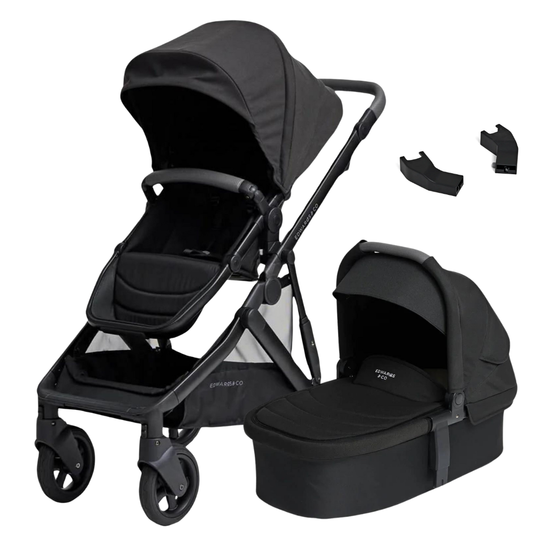 Edwards & Co Olive Double Pram Package - Tiny Tots Baby Store 