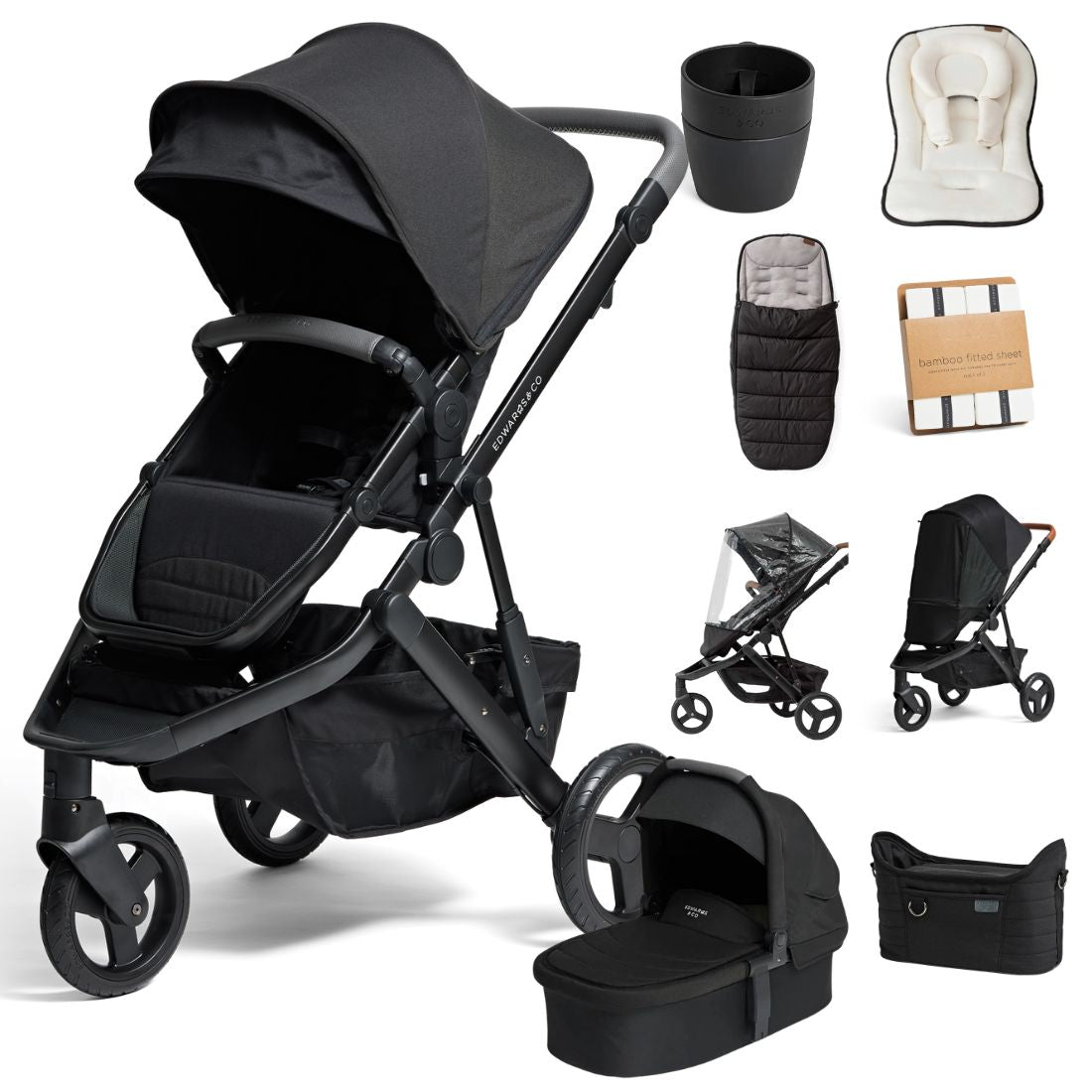 Edwards & Co Oscar M2 Stroller Essentials Package - Tiny Tots Baby Store 