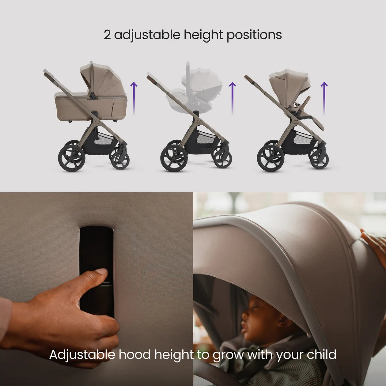 SilverCross Cove 2 with Carrycot | Champagne