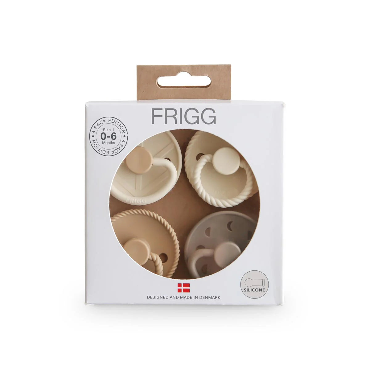 FRIGG Multi Pacifier 4 Pack Silicone-Crystal Sparkle