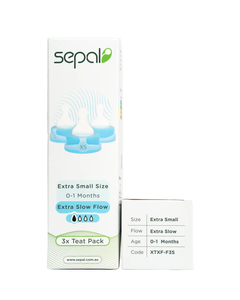 Sepal 3 Pack Teats | Extra Small Teat | Extra Slow Flow 