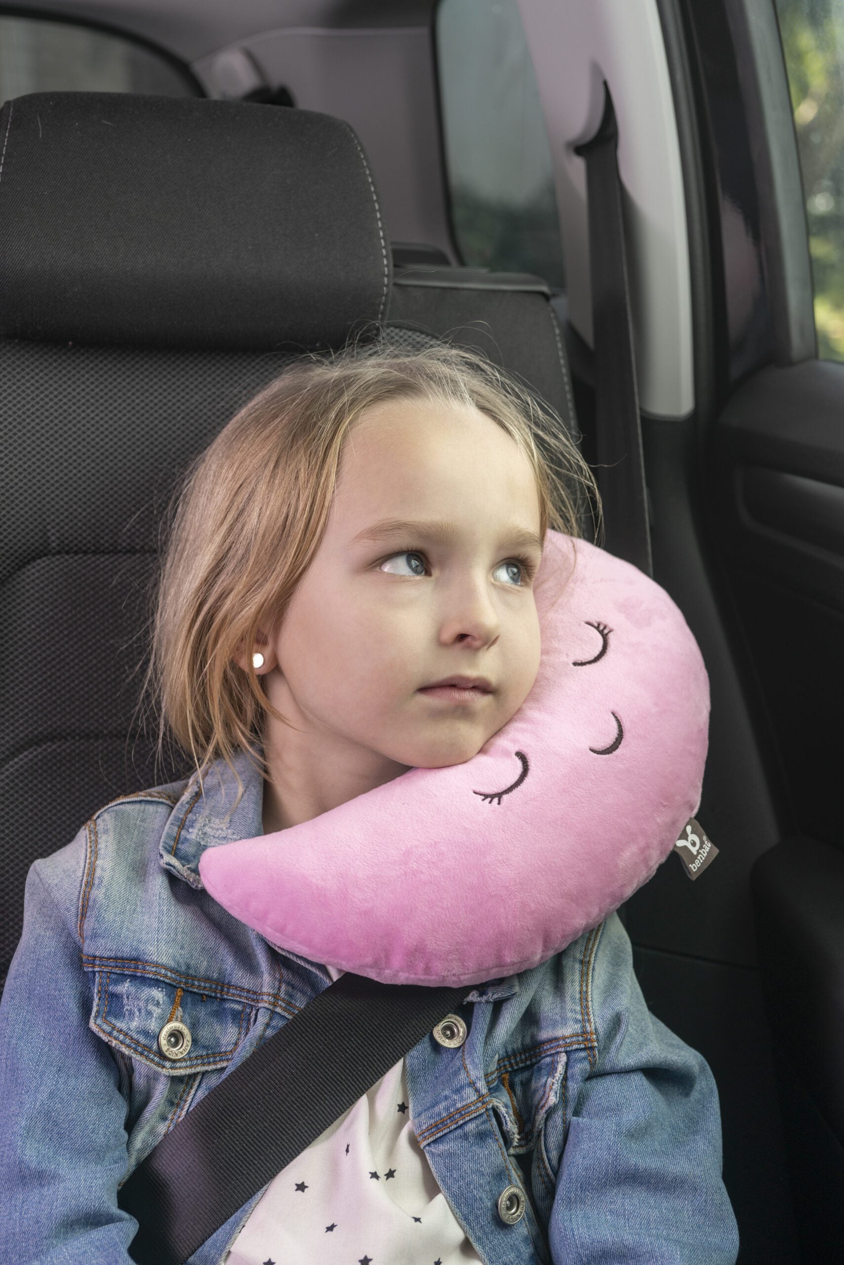 BenBat Mooni Travel Pillow & Seatbelt Cushion for Infants & Children 