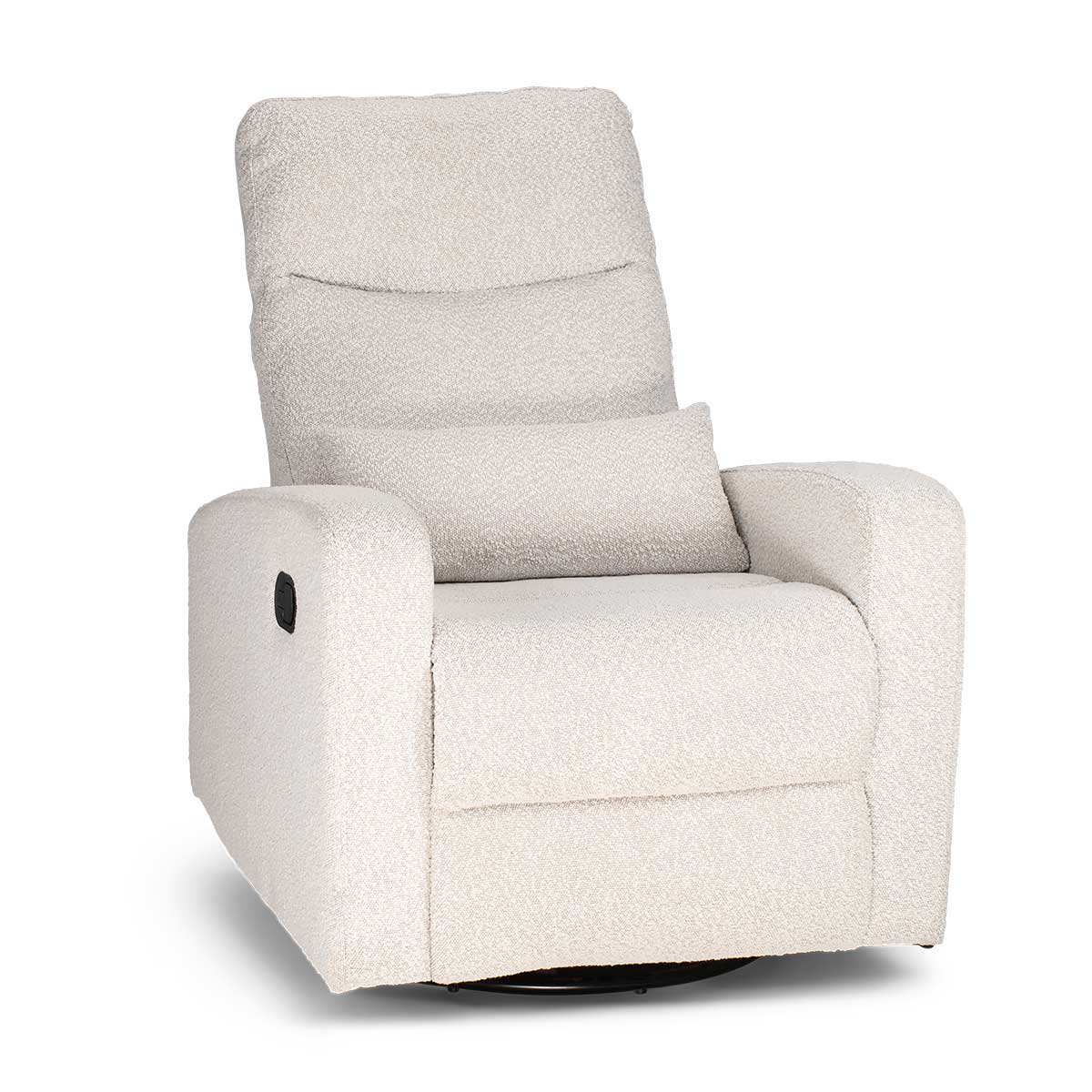 COCOON PLUSH Recliner Glider Chair - Boucle Light Grey 
