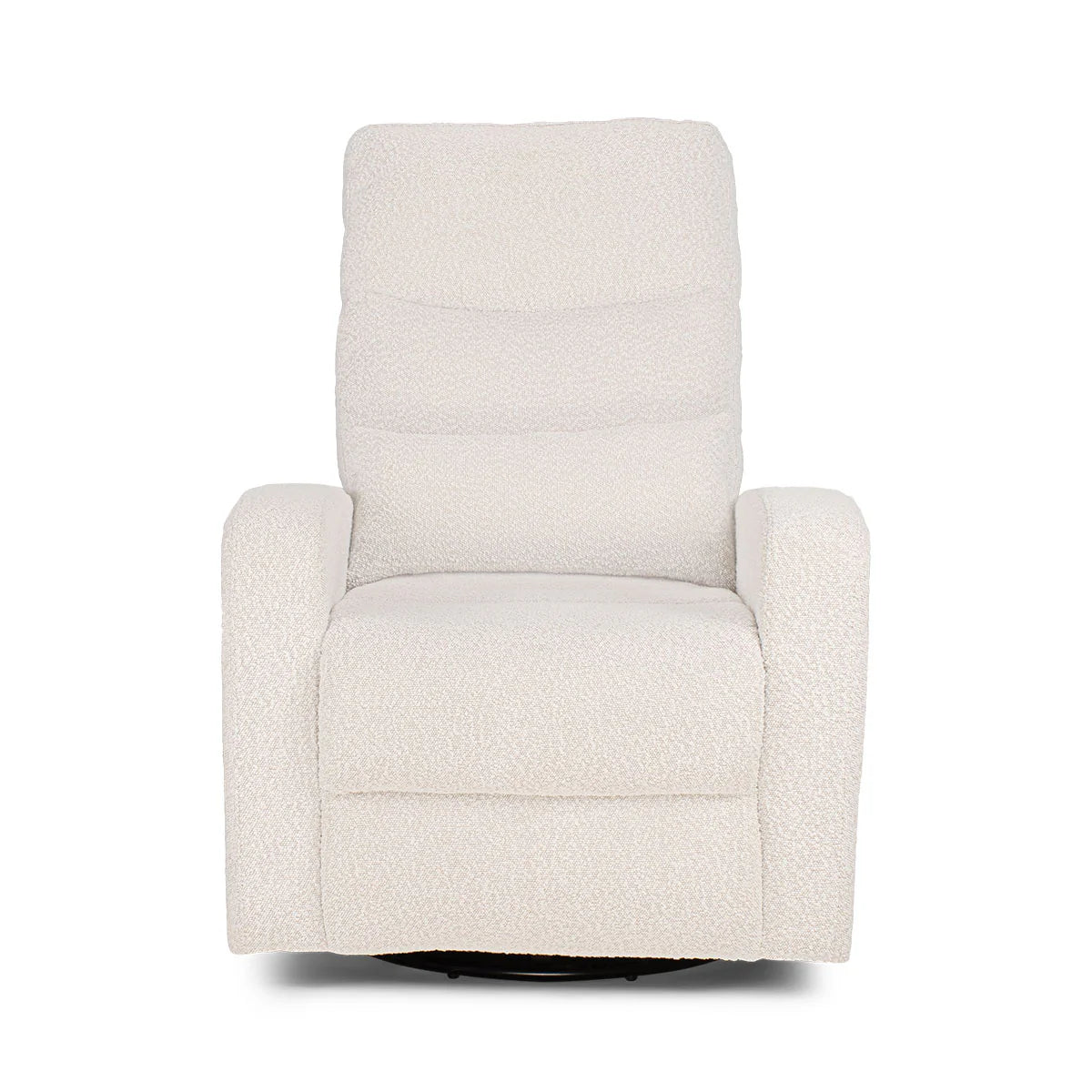 COCOON PLUSH Recliner Glider Chair - Boucle Light Grey 