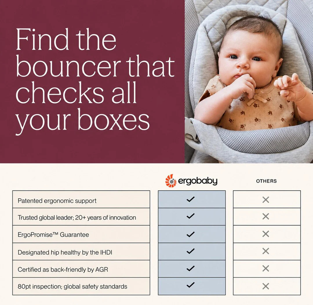 Ergobaby Evolve 3 In 1 Bouncer - SOFT OLIVE