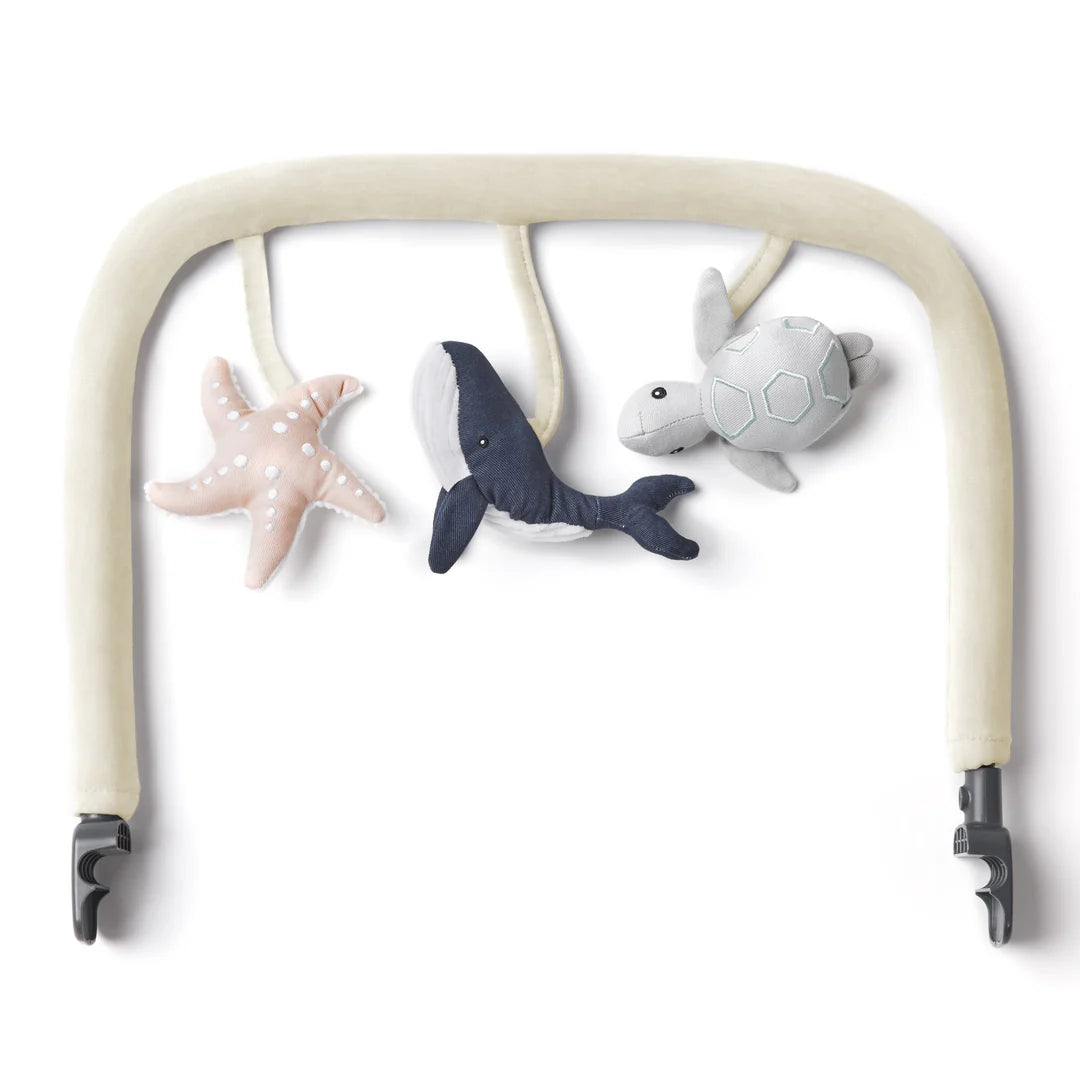Ergobaby Evolve 3 In 1 Bouncer Ocean Wonders Toy Bar - CREAM