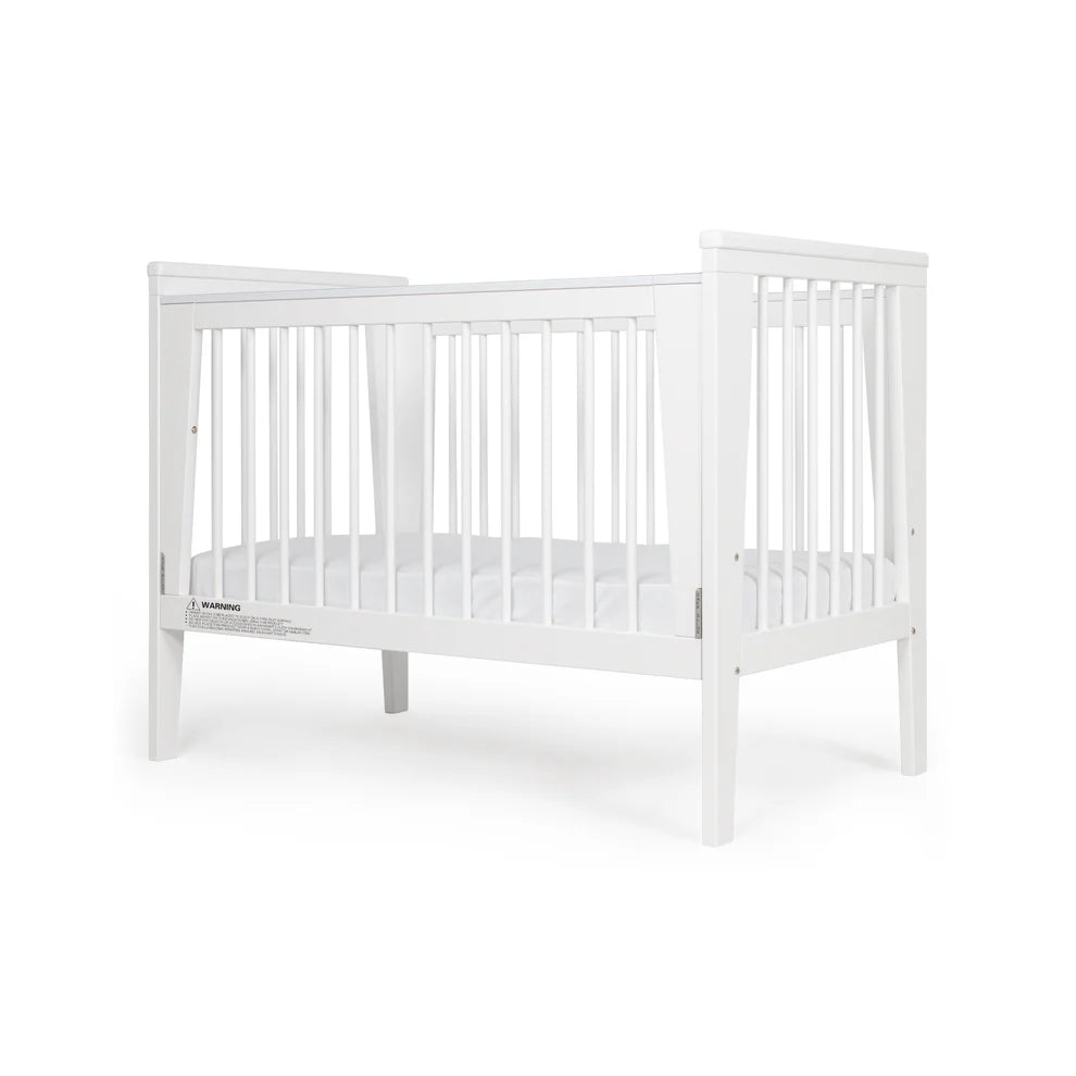 Grotime Emma Cot + Mattress Bundle WHITE 