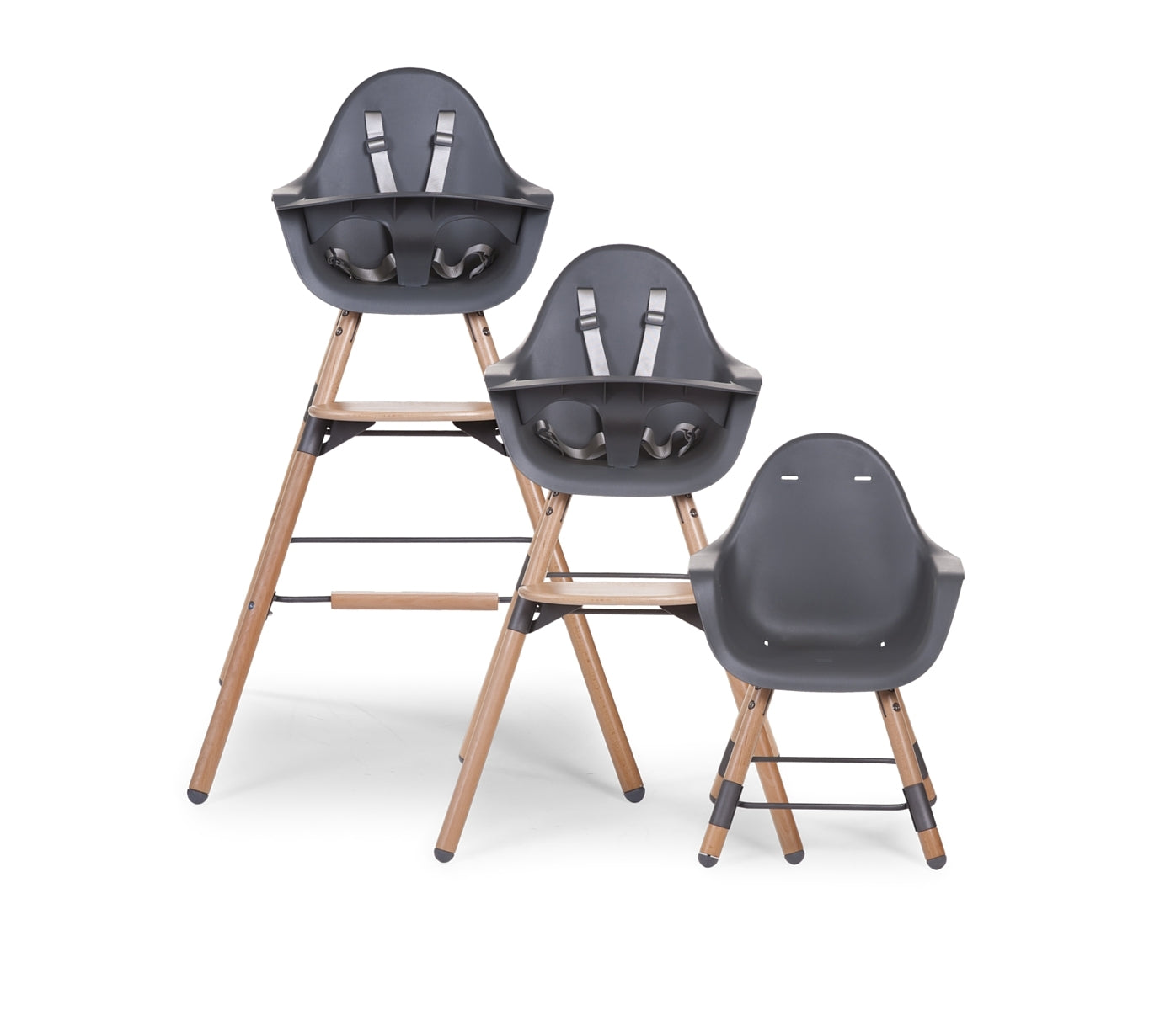 Childhome Evolu 2 Highchair Anthracite - Tiny Tots Baby Store 