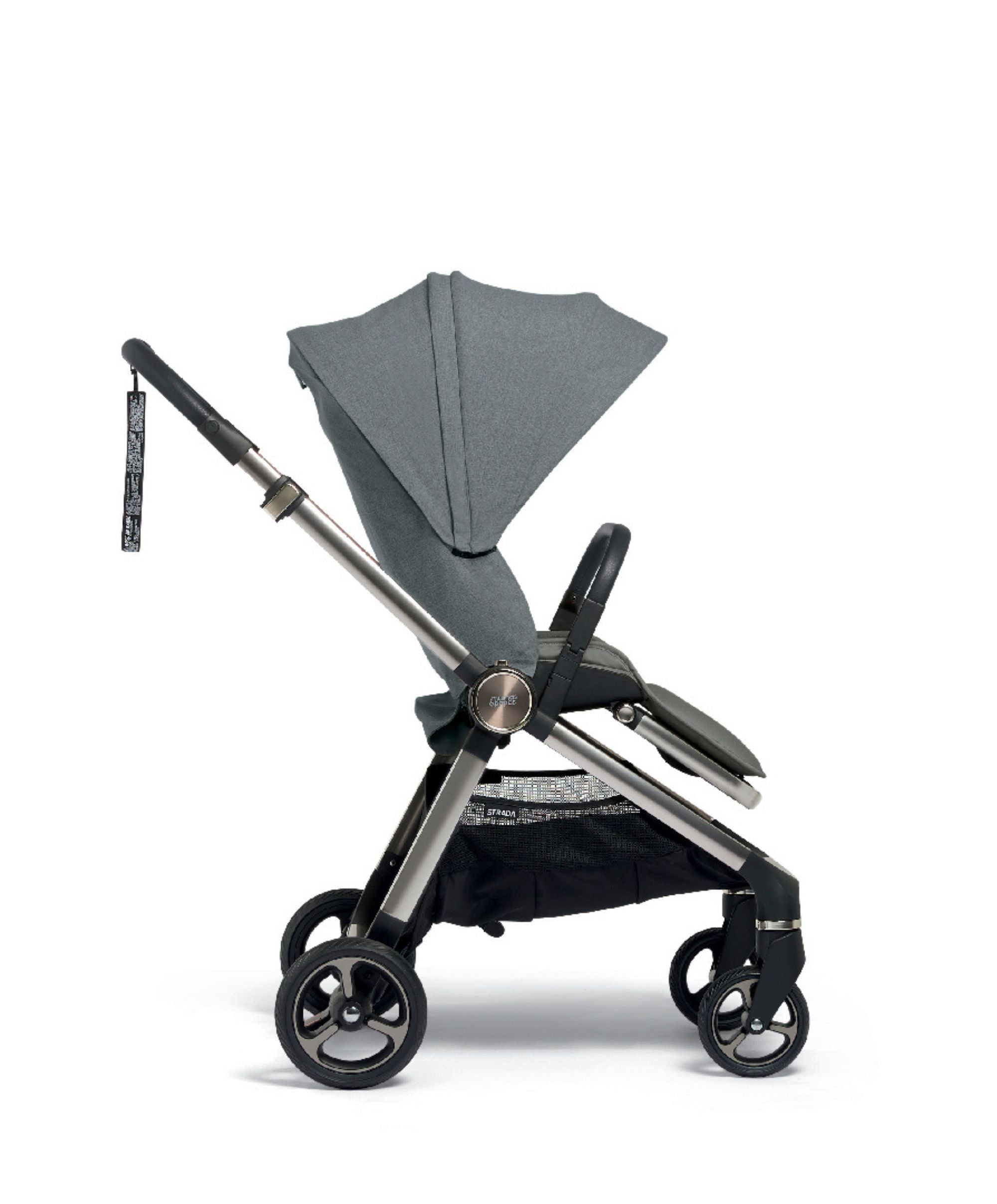 Mamas & Papas Strada Pram - Grey Melange - Tiny Tots Baby Store 
