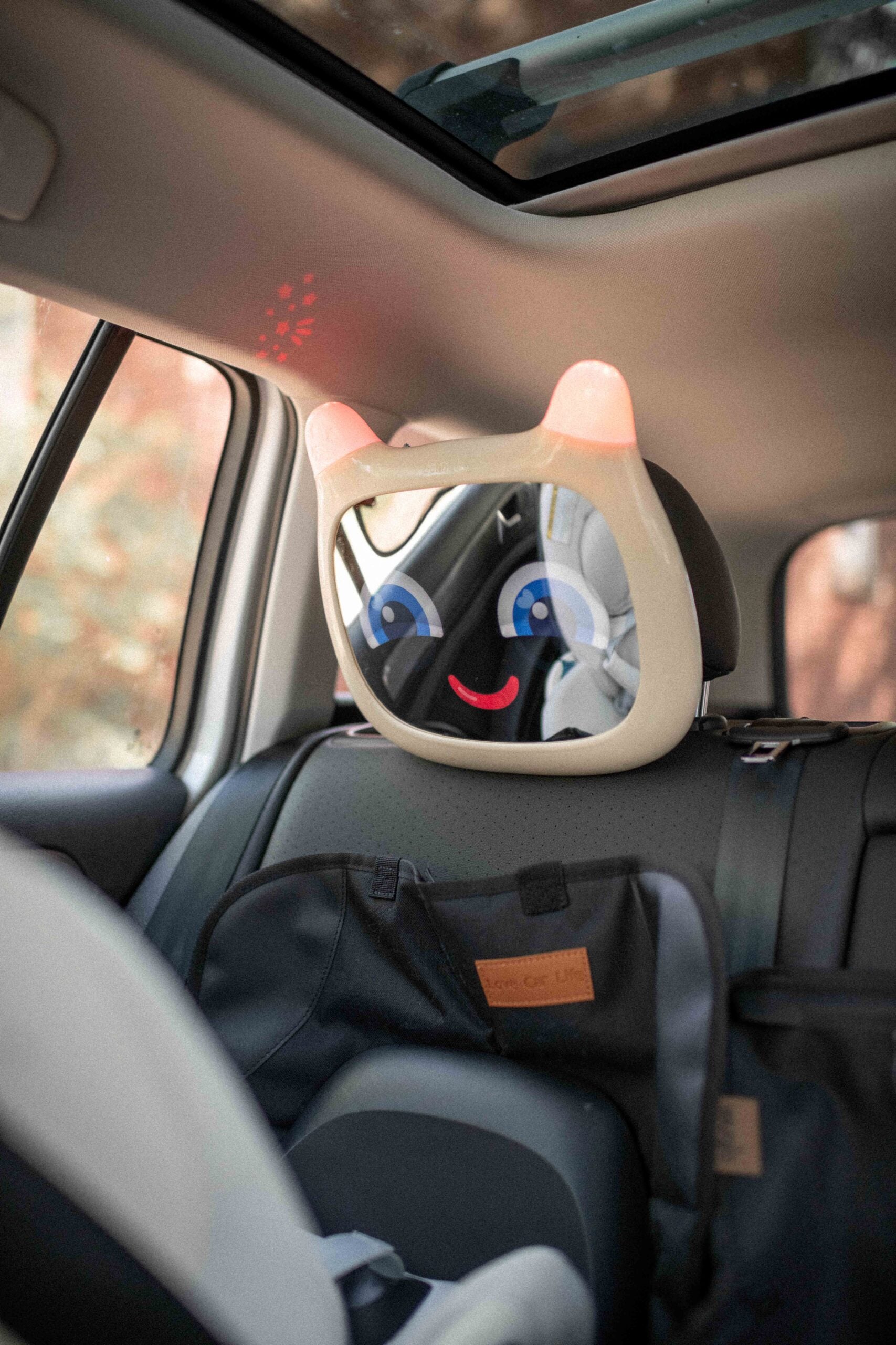 Benbat Hope Car Mirror & Projector w Remote | Seed Pearl 
