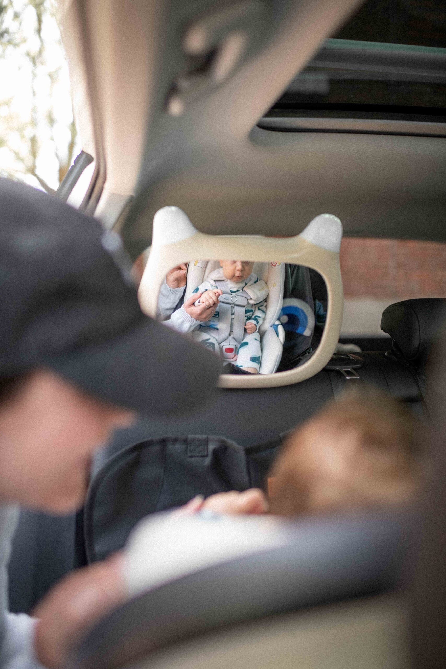 Benbat Hope Car Mirror & Projector w Remote | Grey 