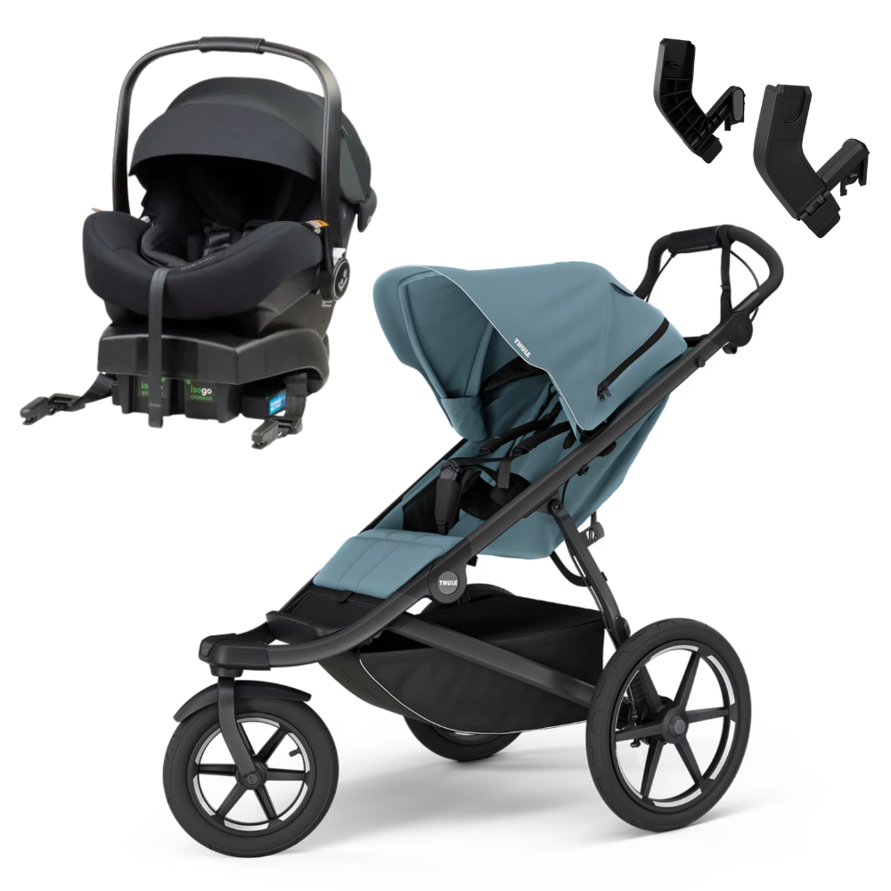 Thule Urban Glide 3 Mid BLUE  TRAVEL System | FREE adapters