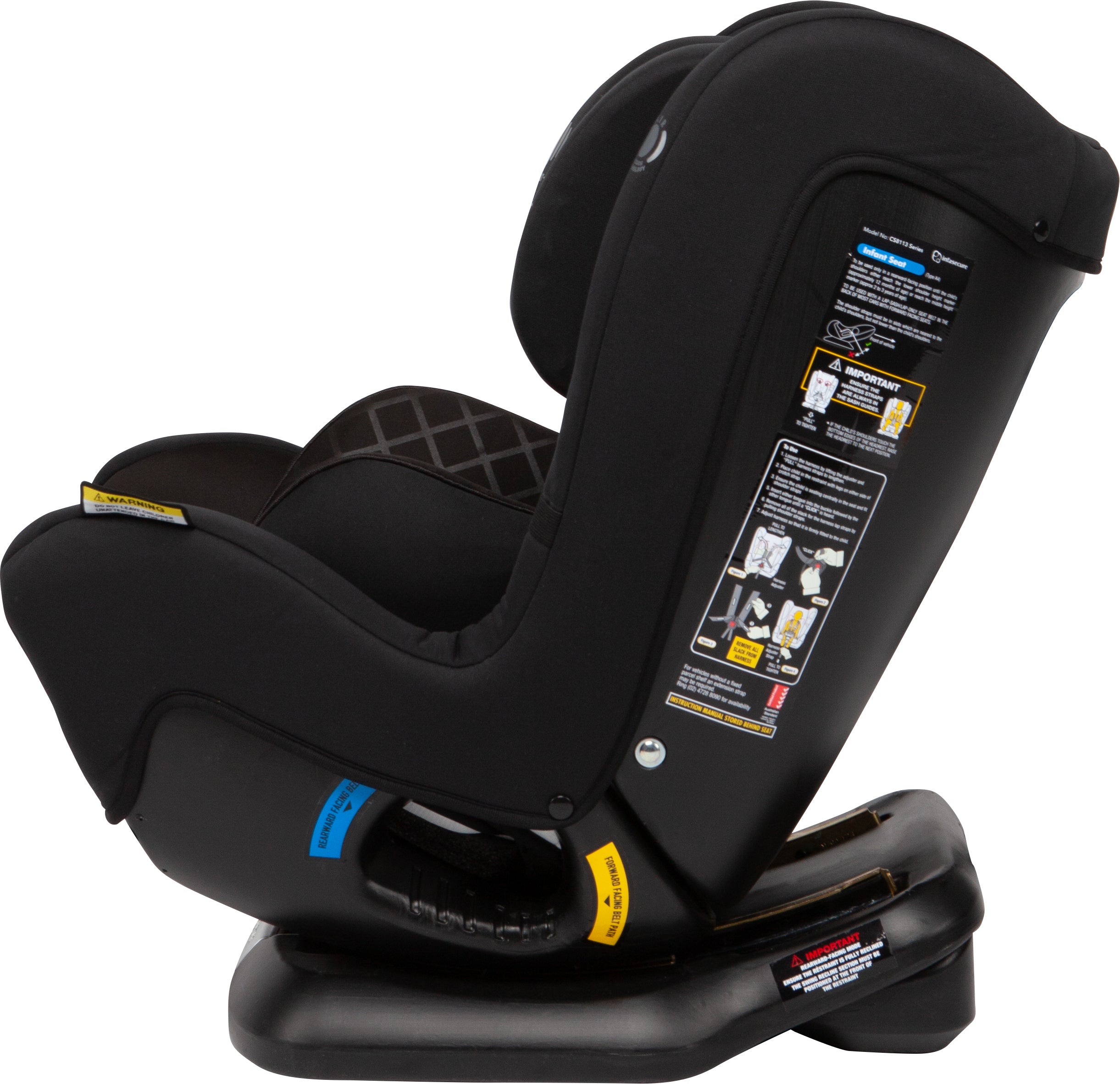 InfaSecure Quattro Onyx Convertible Car Seat