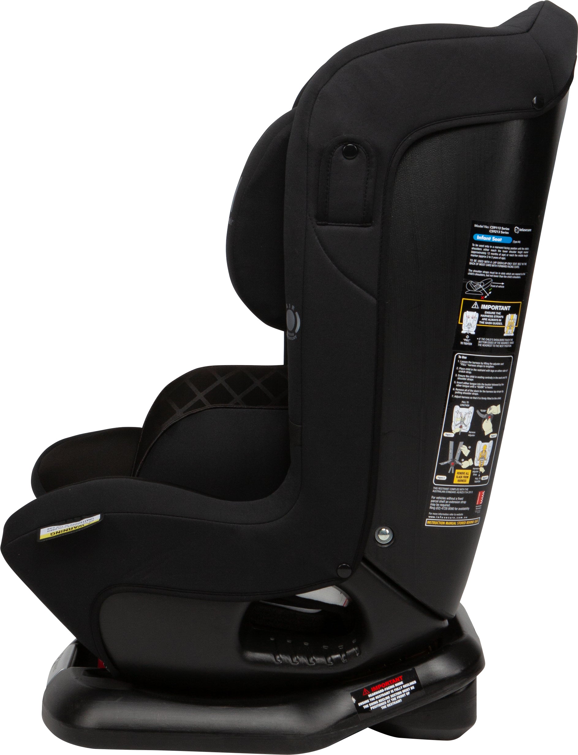 InfaSecure Grandeur Onyx Convertible Car Seat