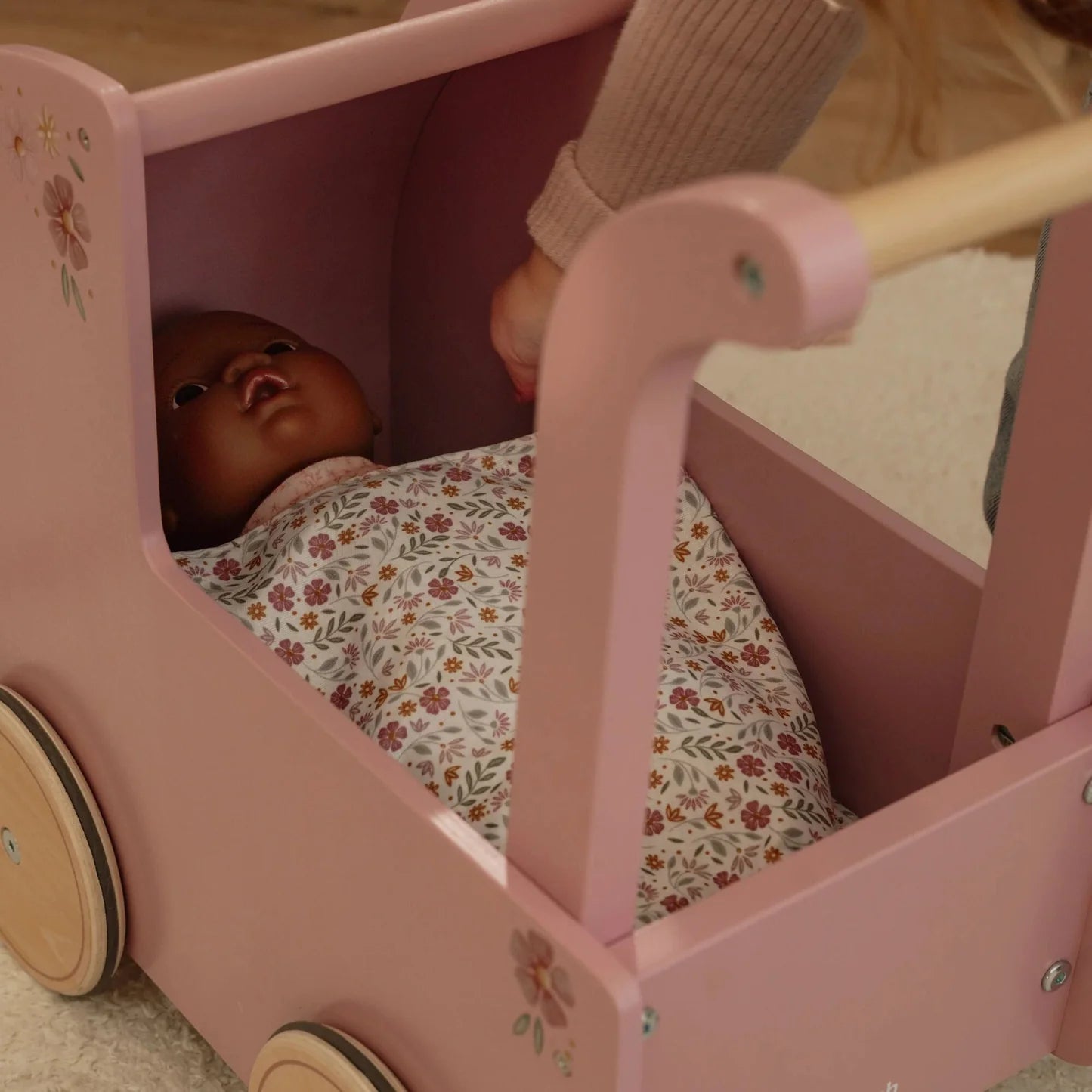 Little Dutch Wooden Doll Pram