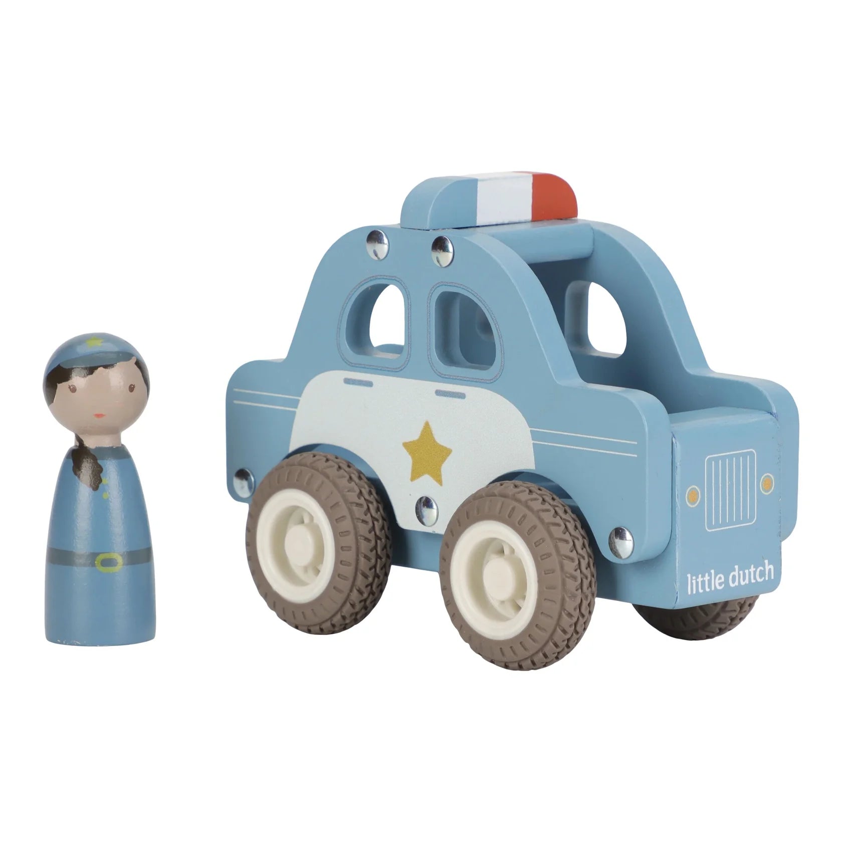 Little Dutch Wooden Police Car 