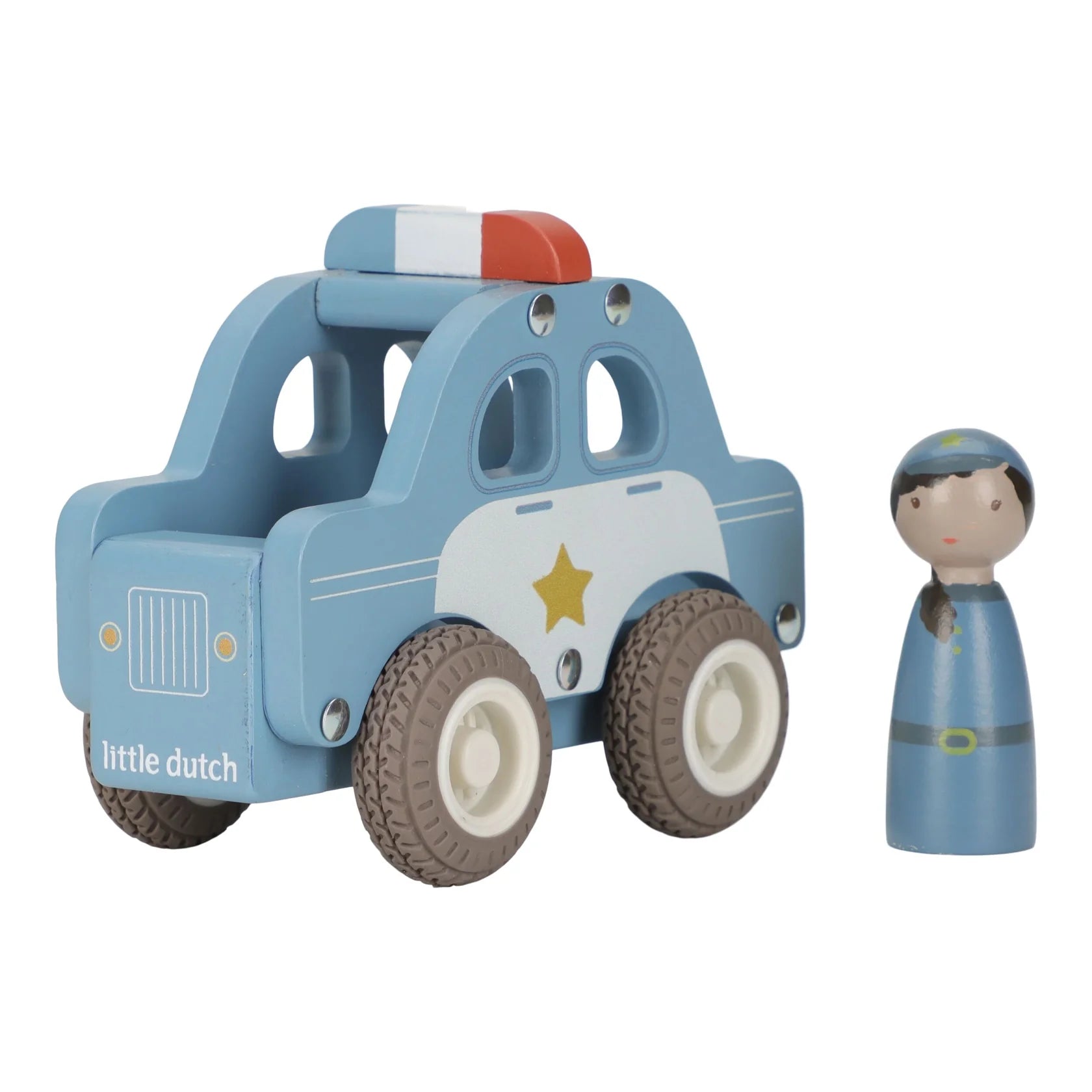 Little Dutch Wooden Police Car 