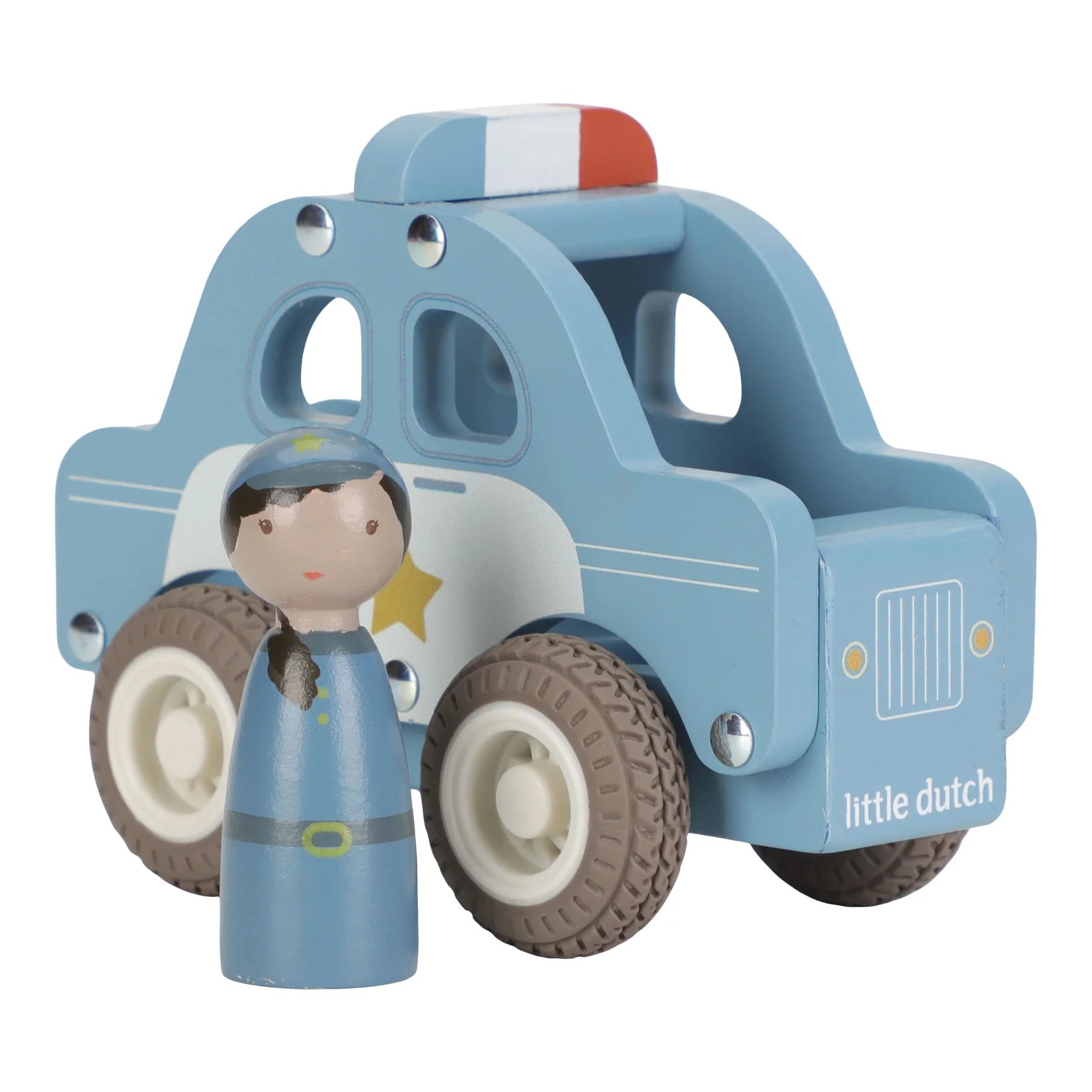 Little Dutch Wooden Police Car 