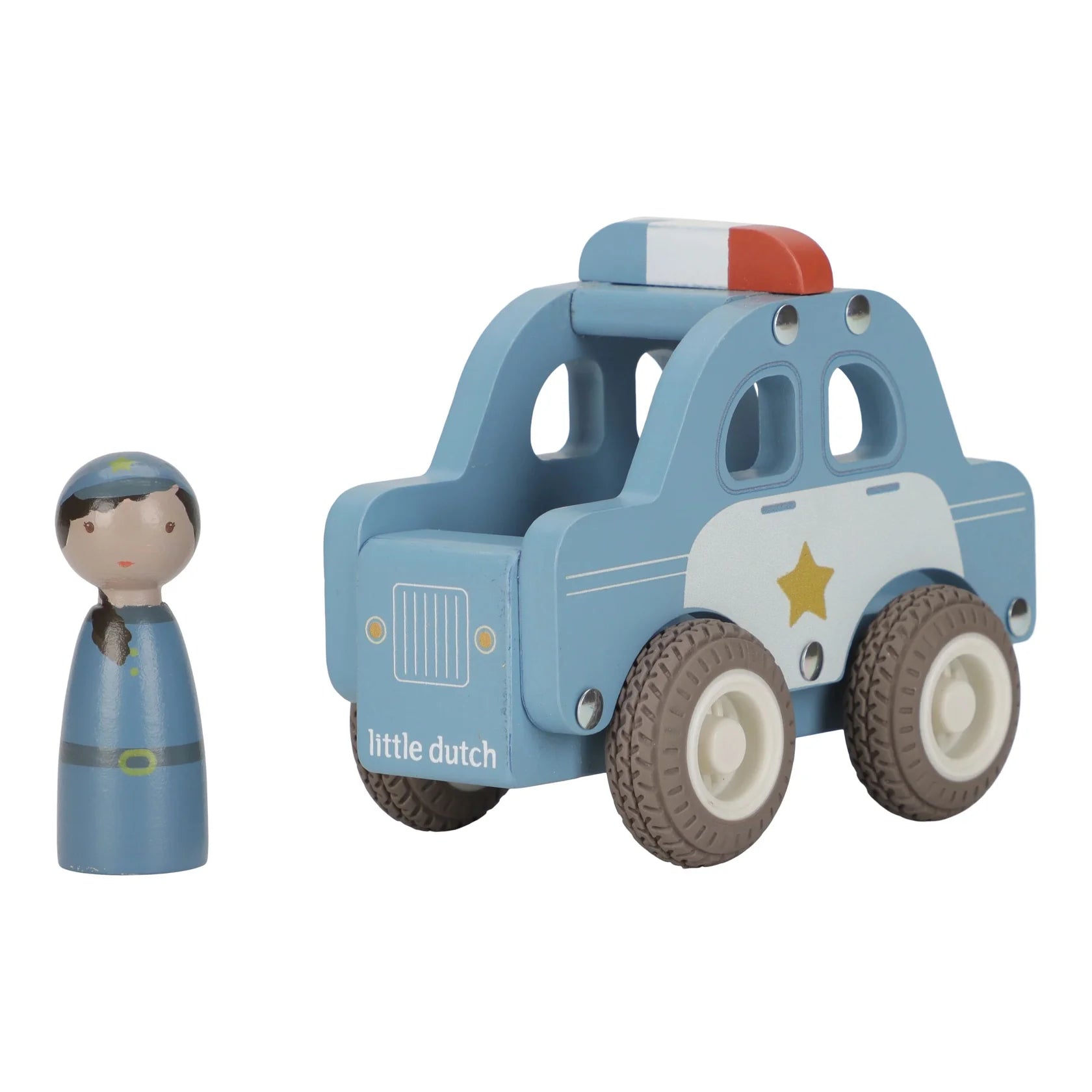 Little Dutch Wooden Police Car 