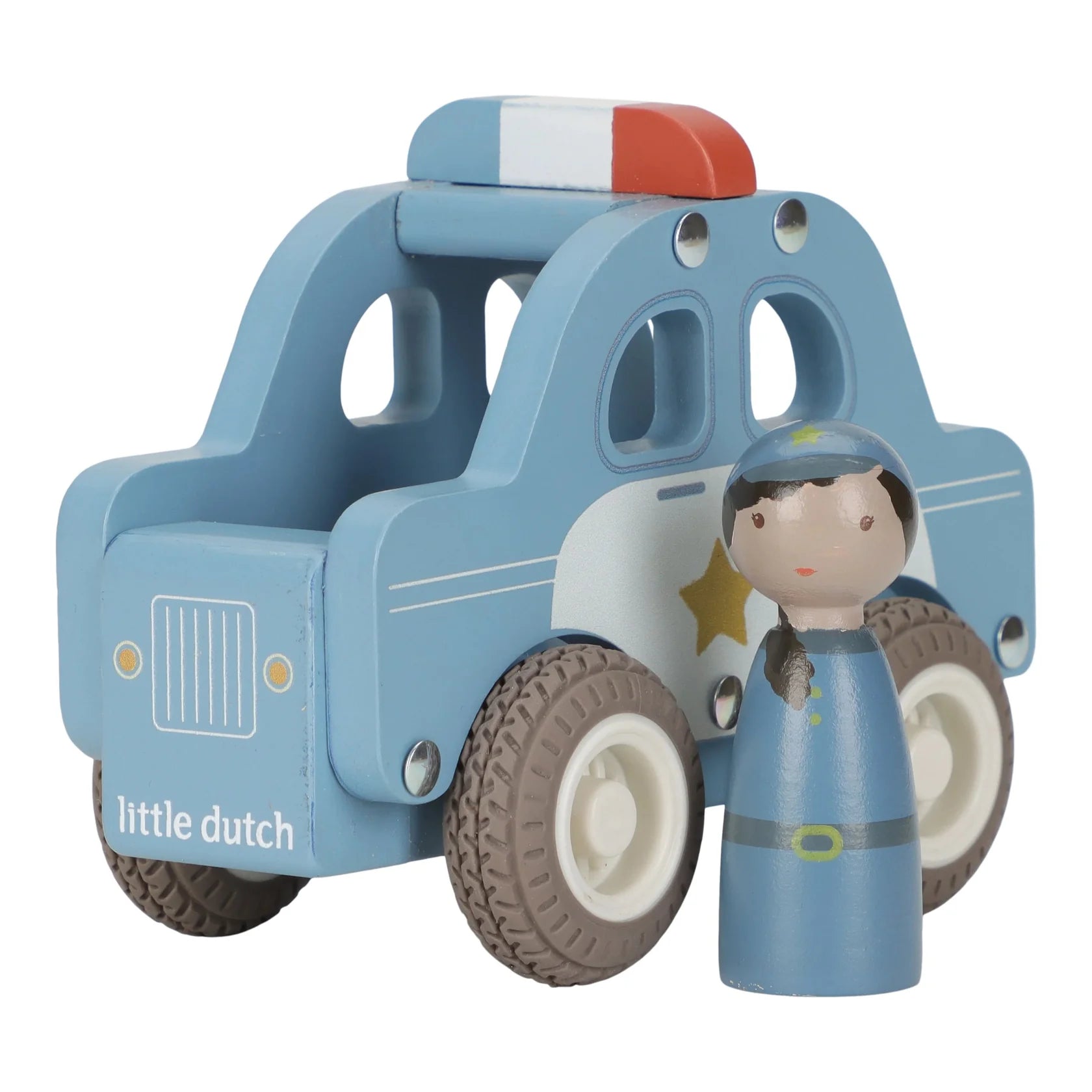Little Dutch Wooden Police Car 