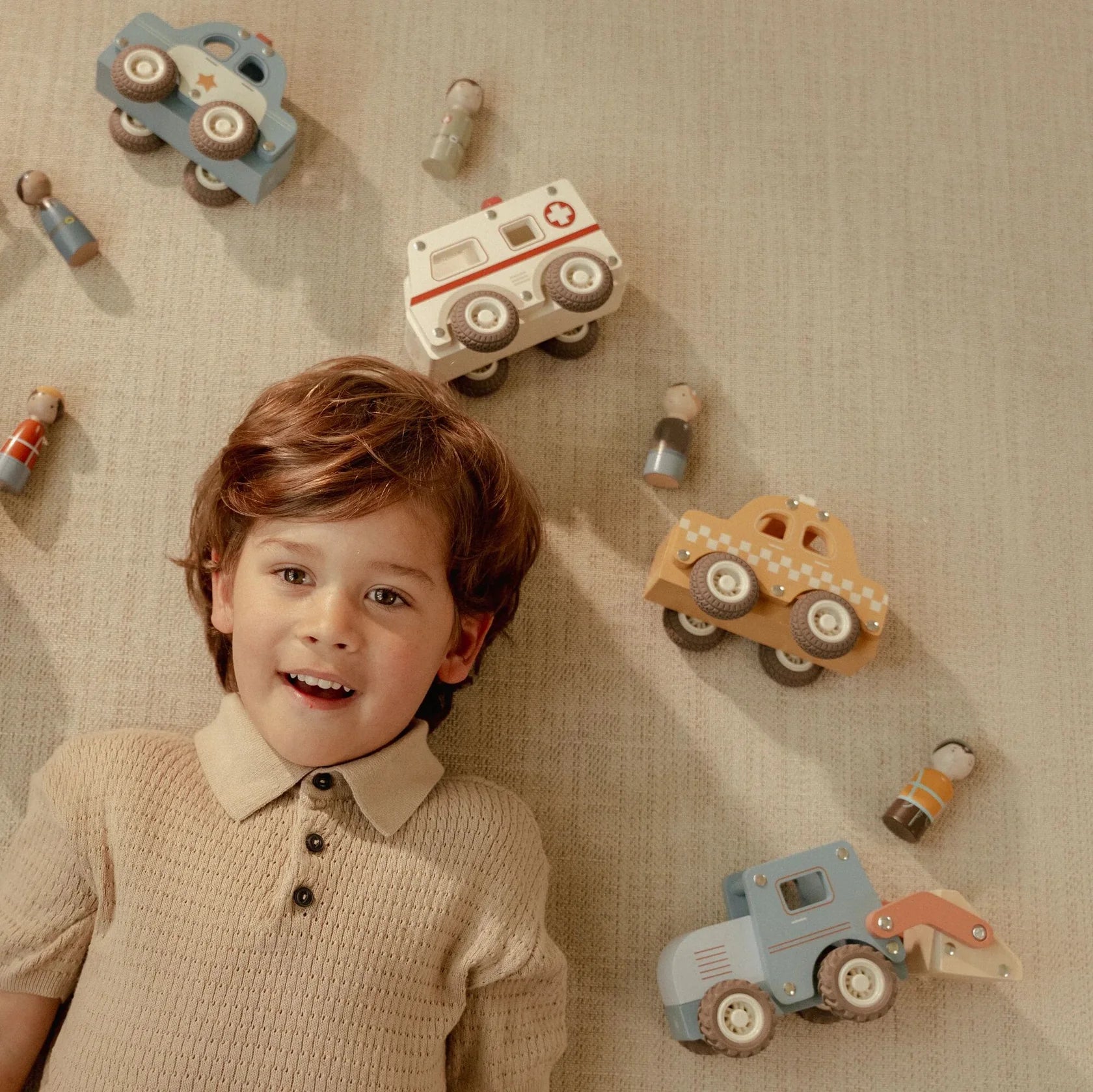 Little Dutch Wooden Excavator 