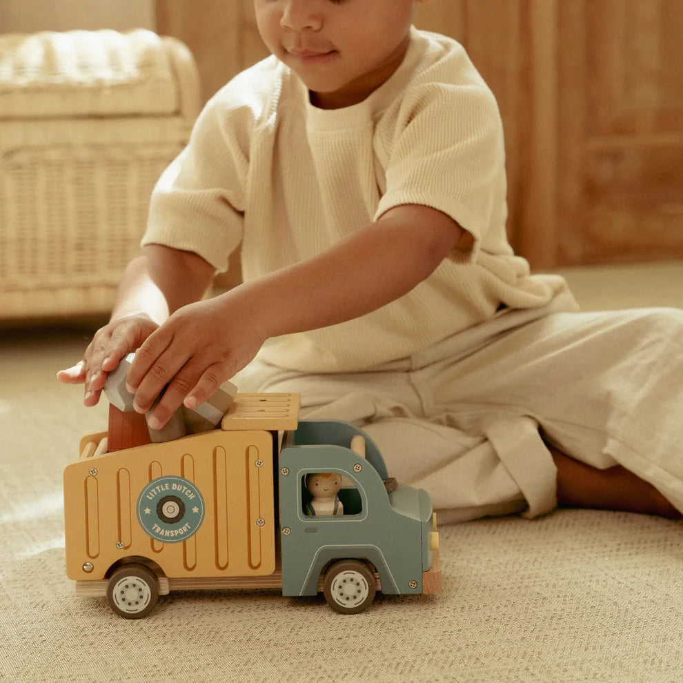 Little Dutch Wooden Garbage Truck 