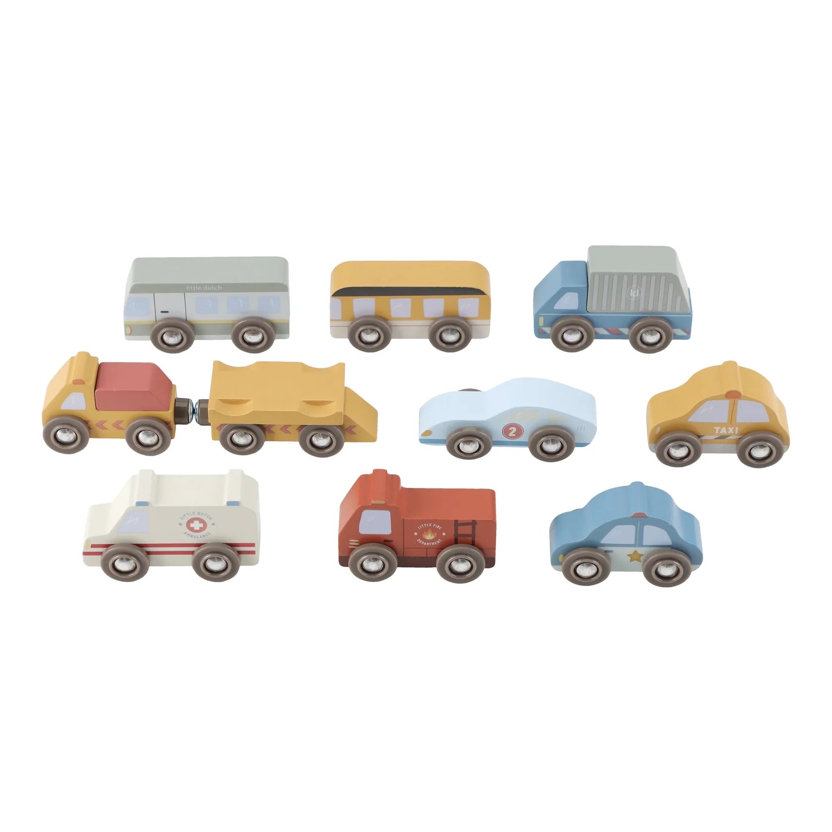 Little Dutch Wooden Vehicle Set 