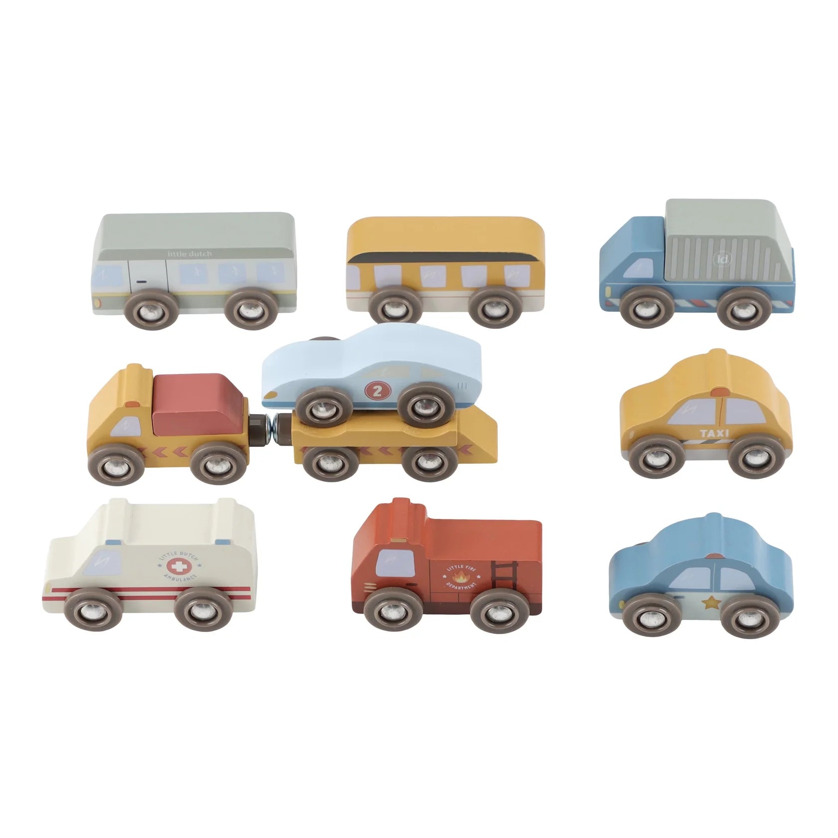 Little Dutch Wooden Vehicle Set 