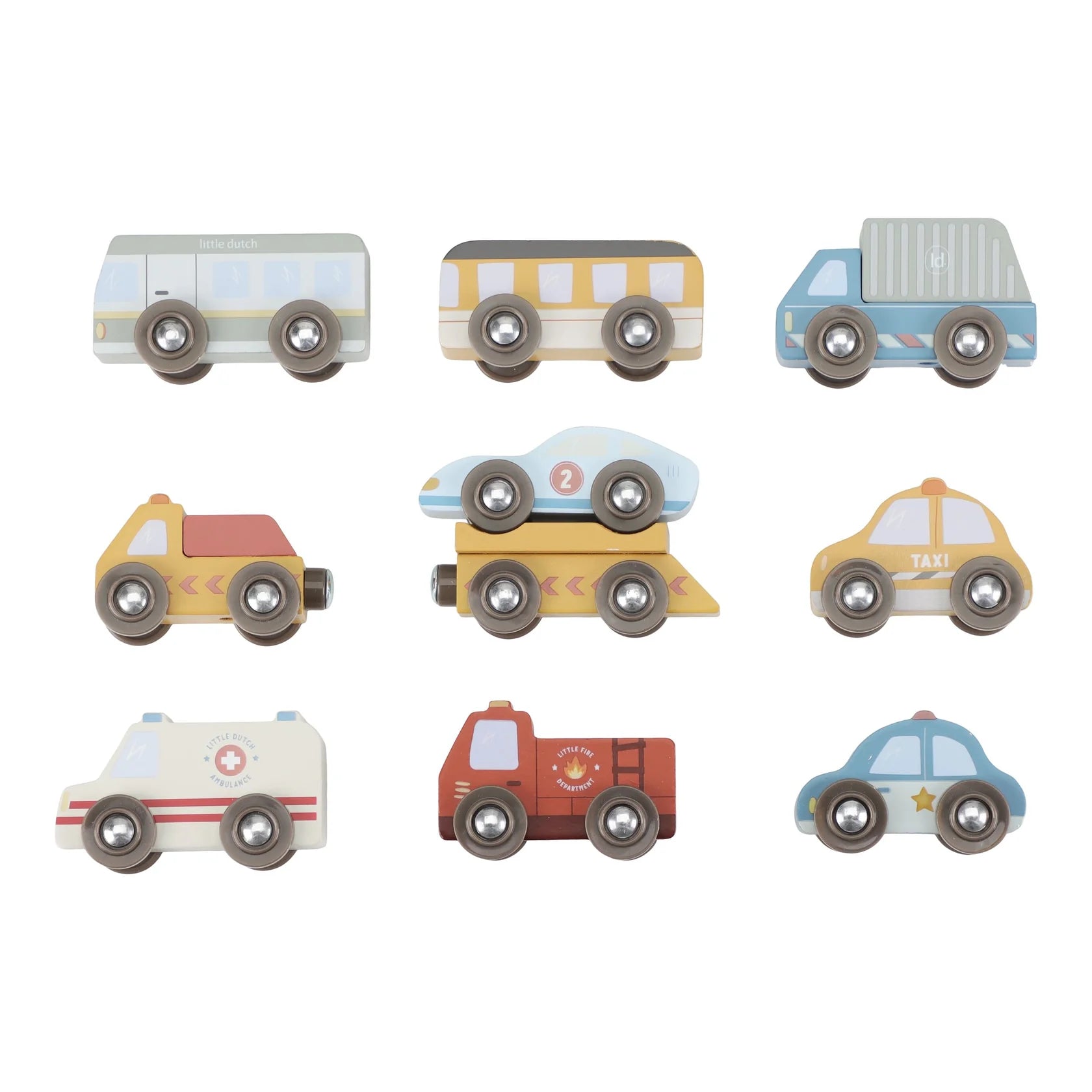 Little Dutch Wooden Vehicle Set 