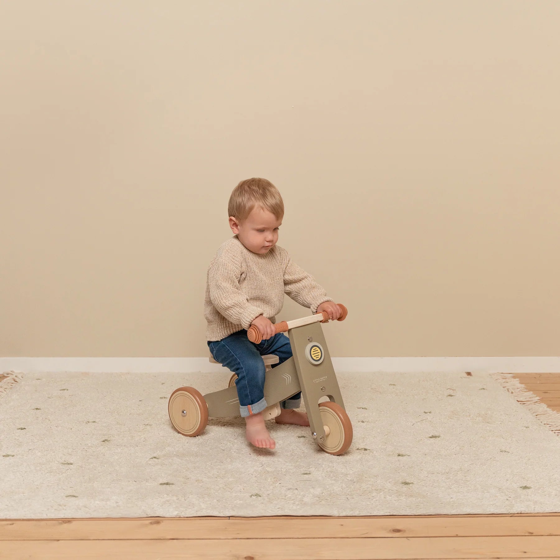 Little Dutch Wooden Tricycle - Olive 