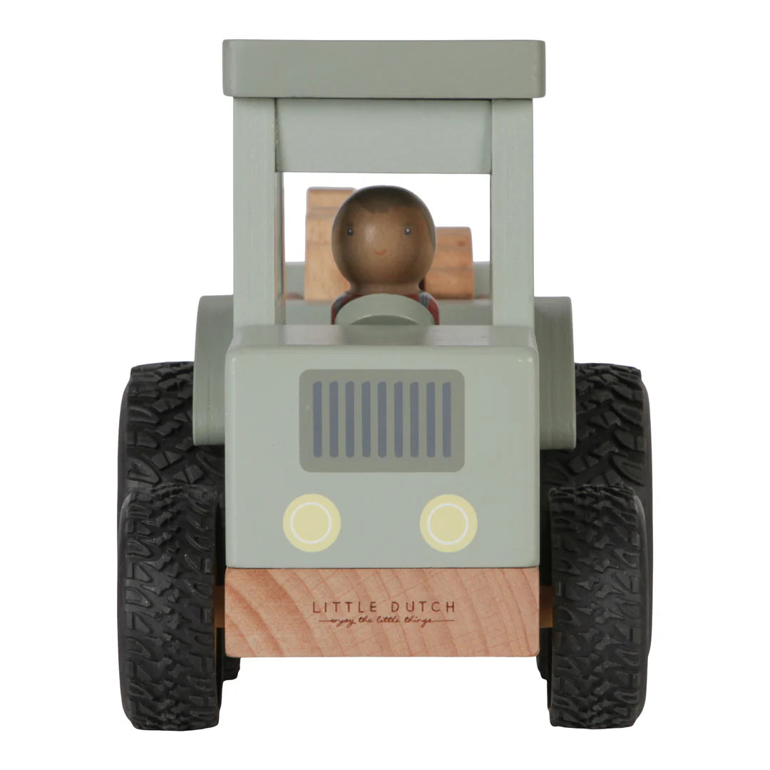 Little Dutch Little Farm Tractor With Trailer - Tiny Tots Baby Store 