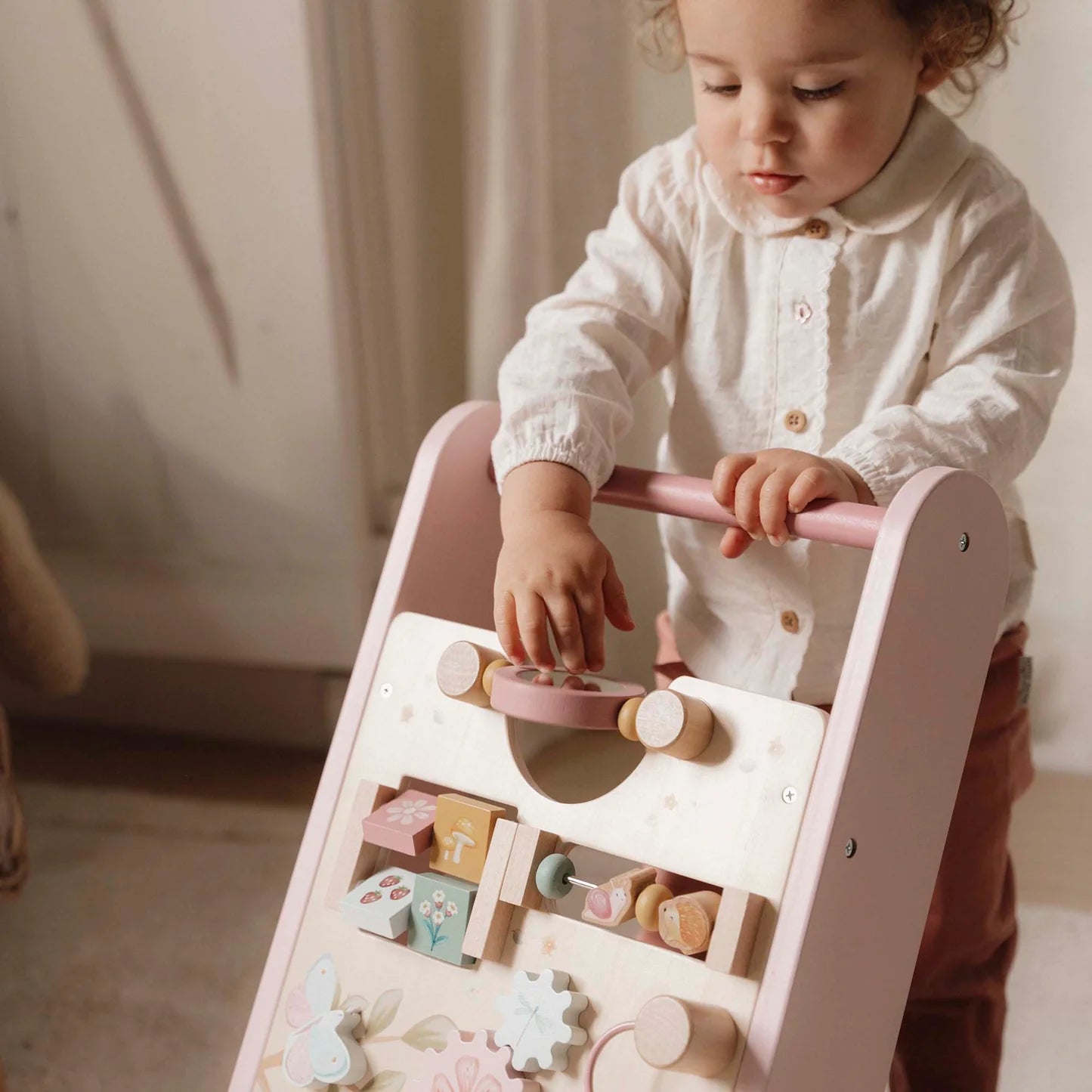 Little Dutch Wooden Activity Walker - Pink