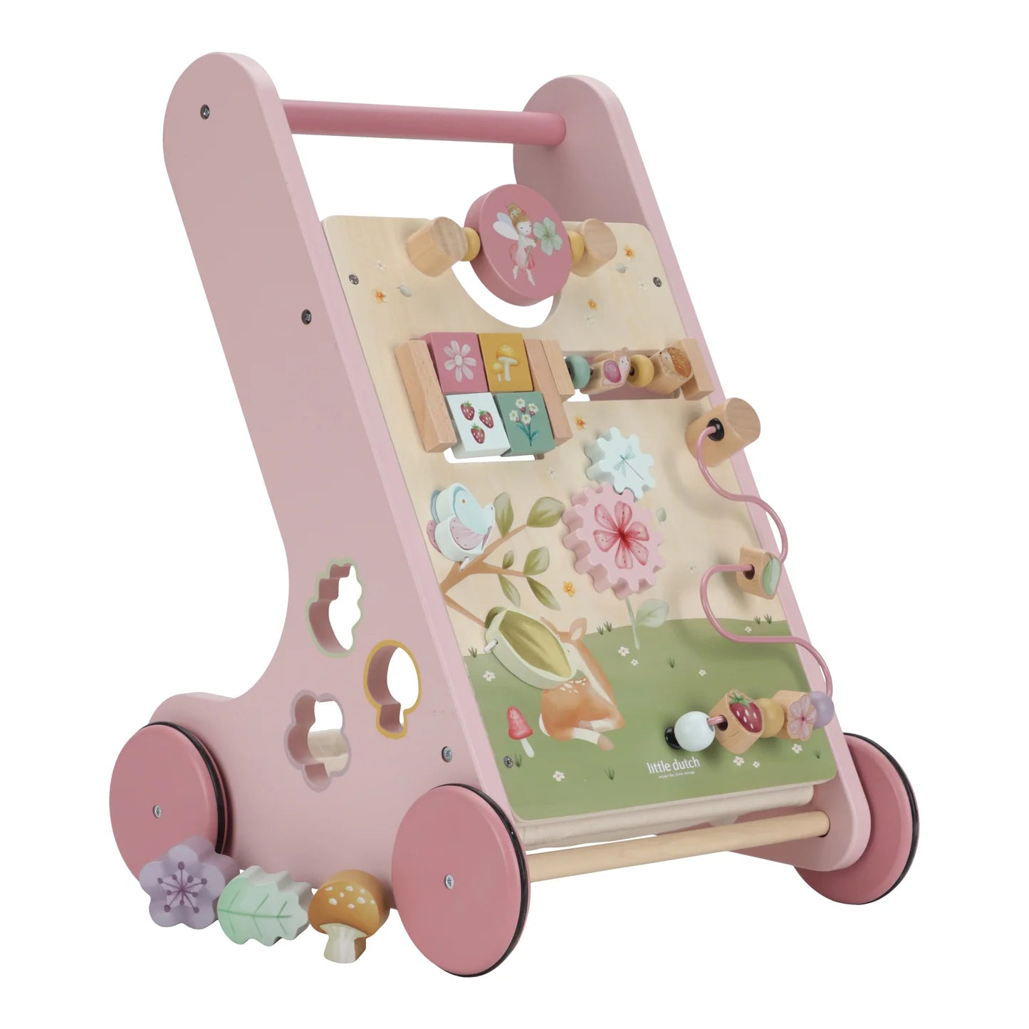 Little Dutch Wooden Activity Walker - Pink