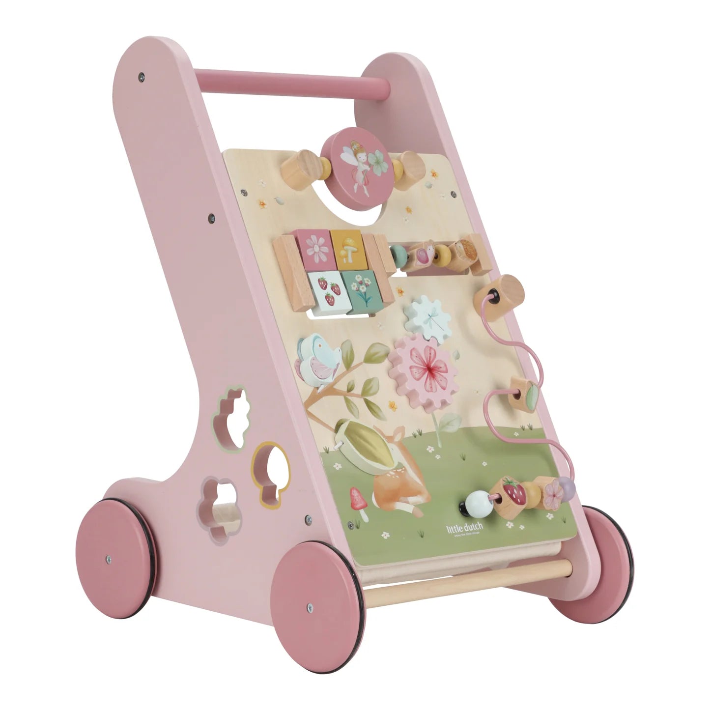 Little Dutch Wooden Activity Walker - Pink