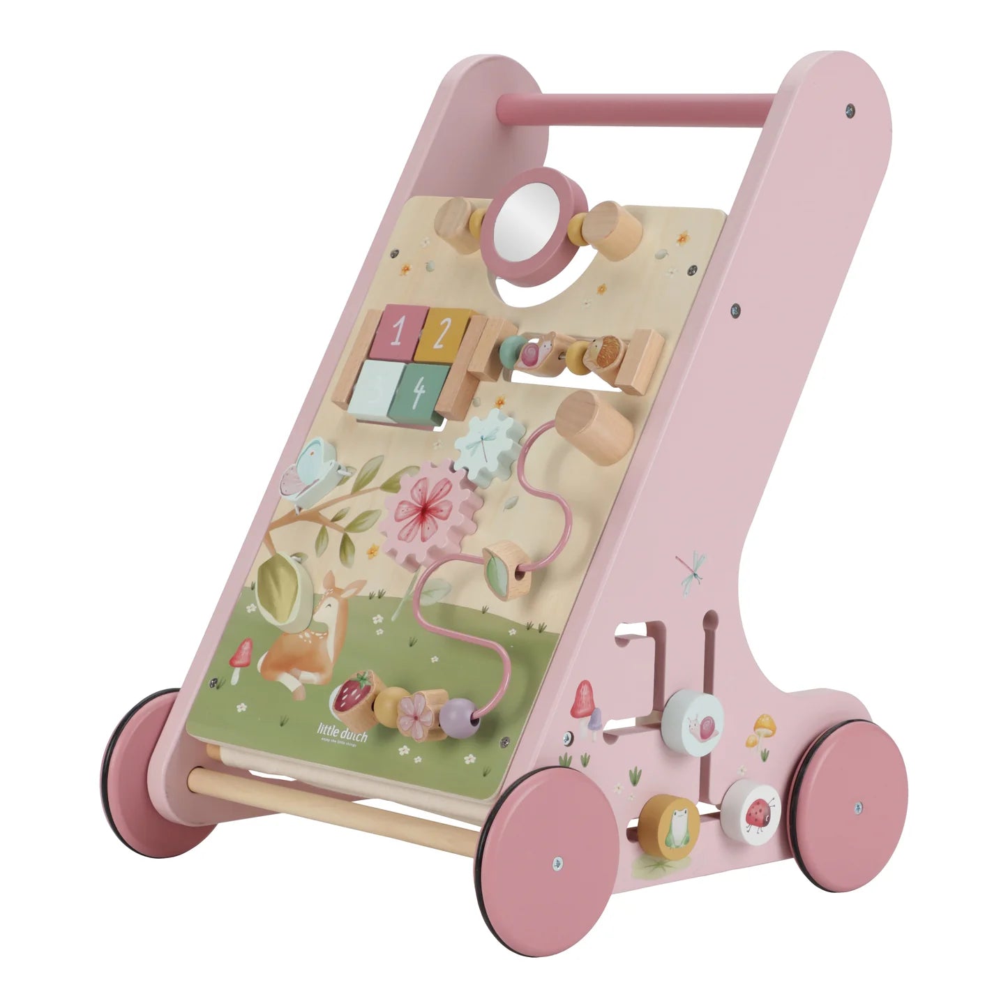 Little Dutch Wooden Activity Walker - Pink