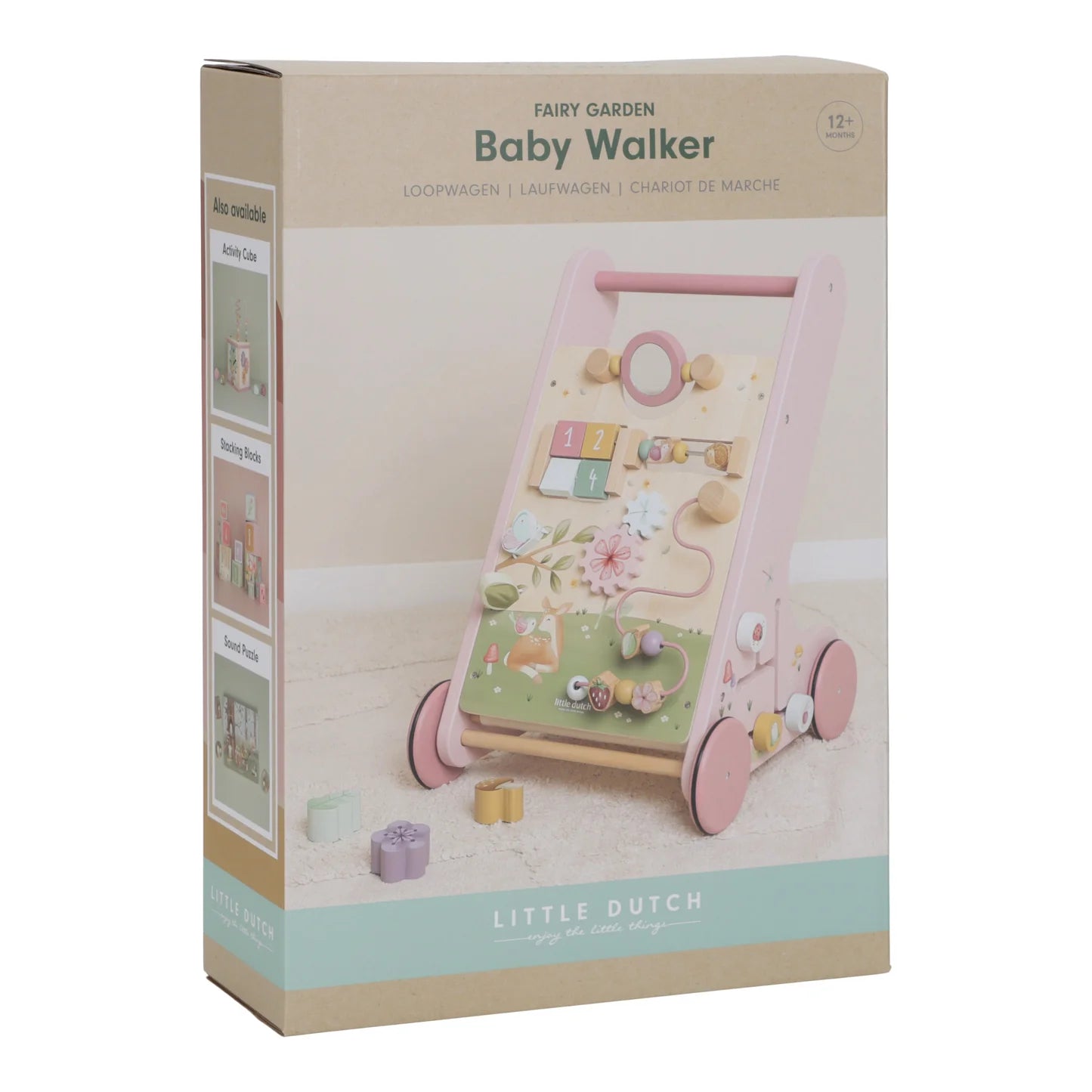 Little Dutch Wooden Activity Walker - Pink